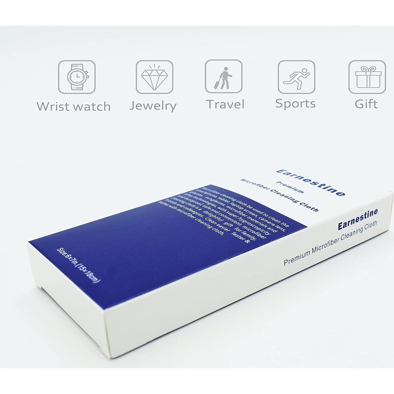 Paquete de 10 paños de limpieza de microfibra Earnestine