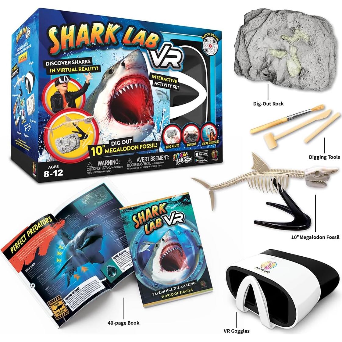 Libro Interactivo VR Shark Lab - Abacus Brands - 40 Páginas