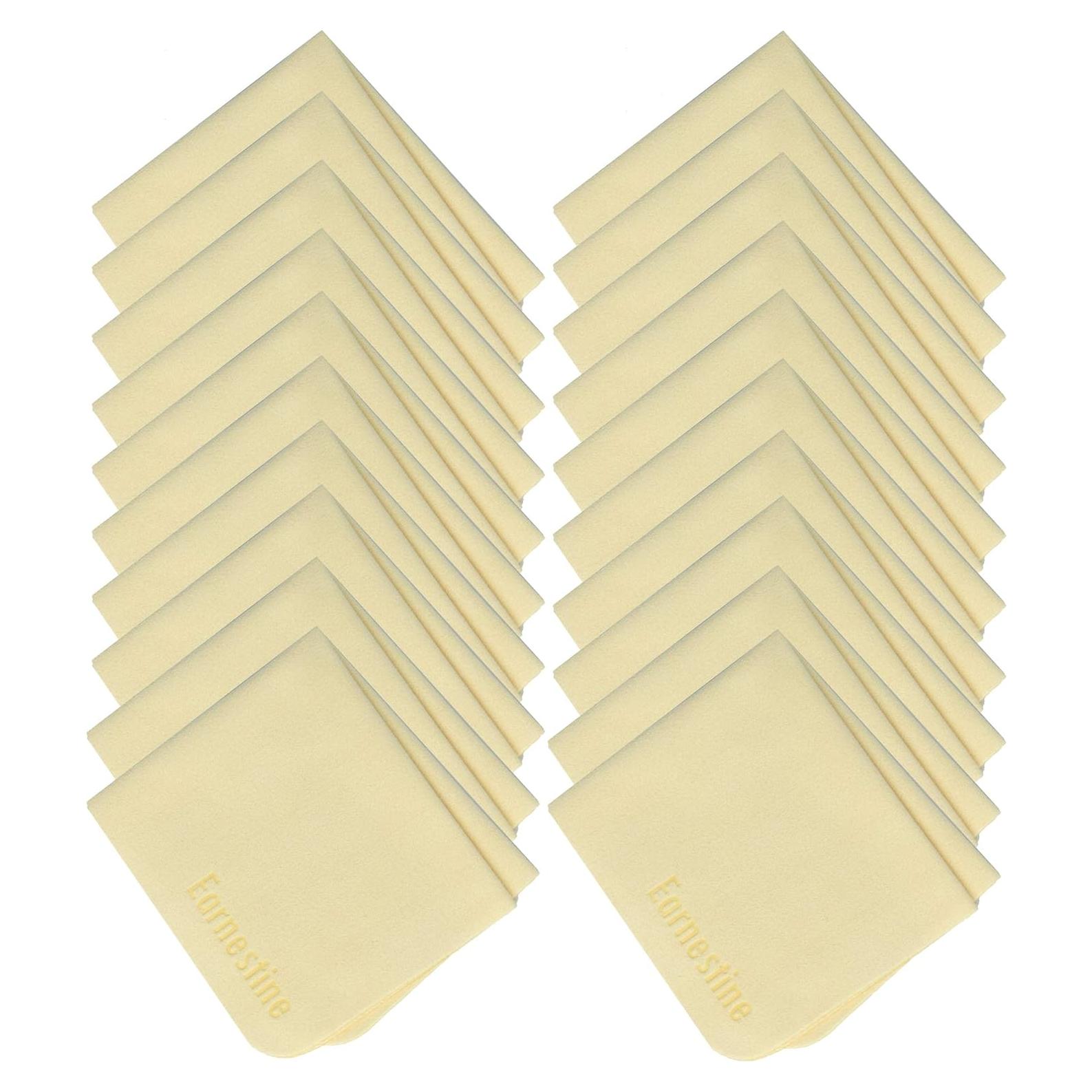 Paquete de 20 paños de limpieza de gafas Earnestine 15x18 cm