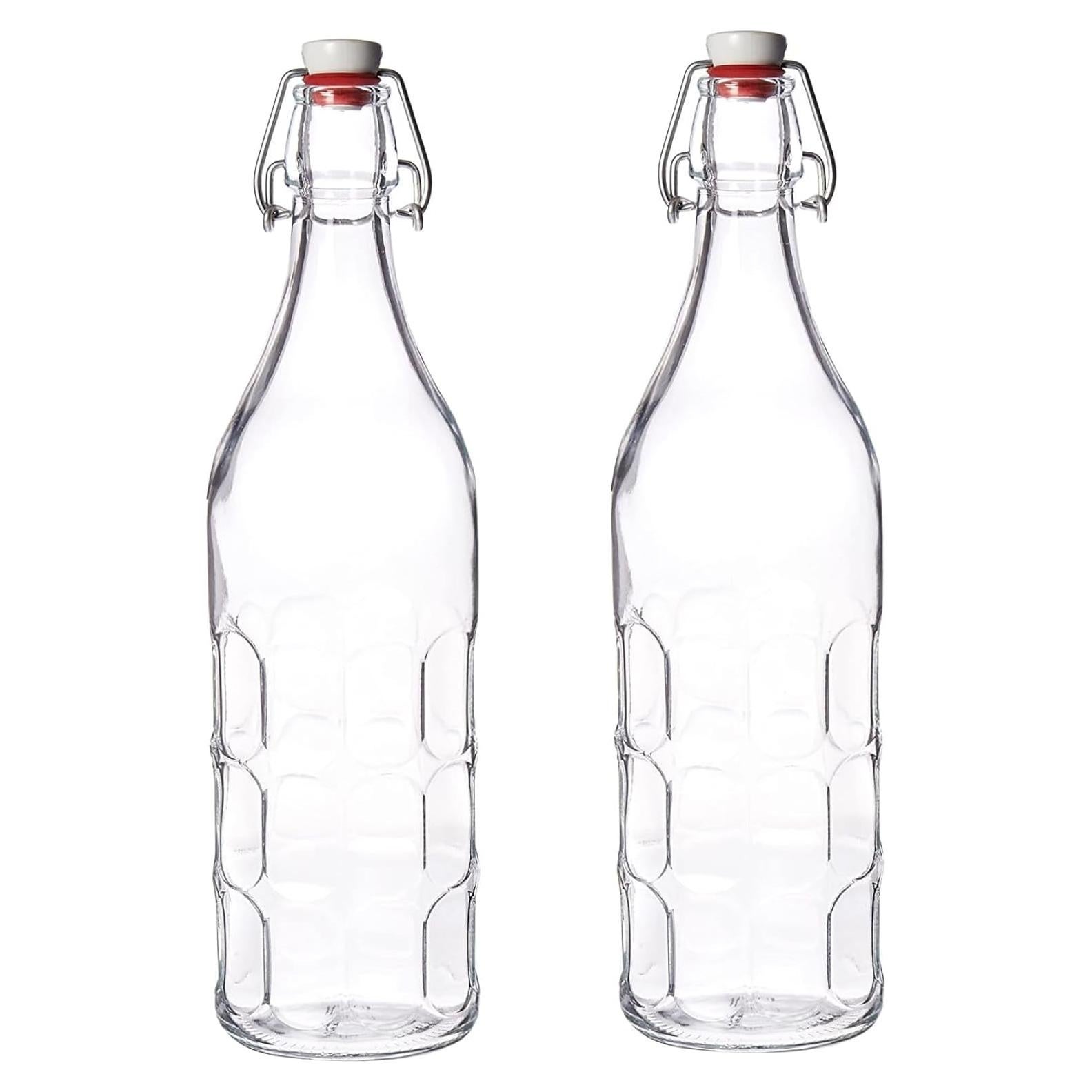Juego de 2 Botellas de Vidrio Bormioli Rocco Moresca 1000 ml