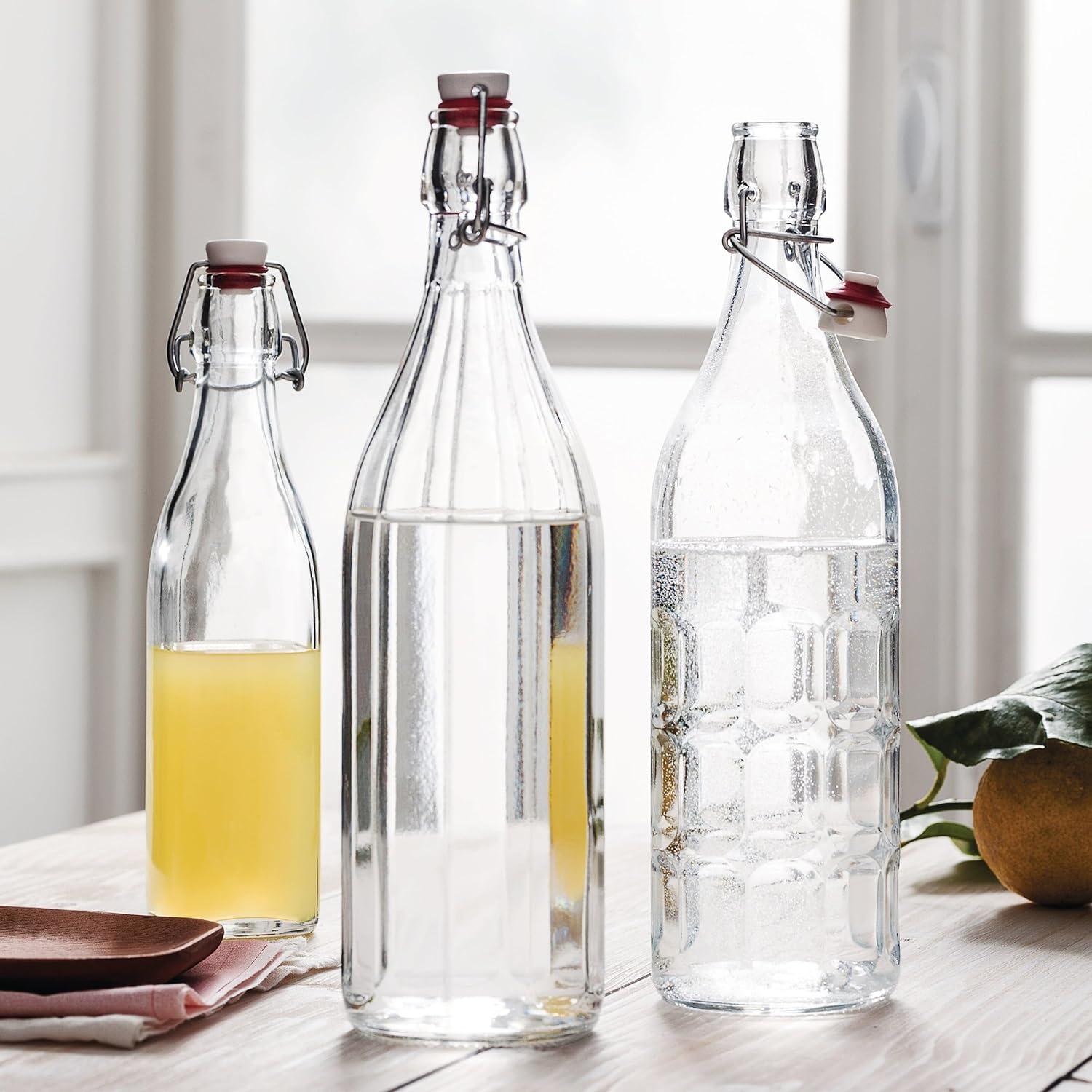 Juego de 2 Botellas de Vidrio Bormioli Rocco Moresca 1000 ml