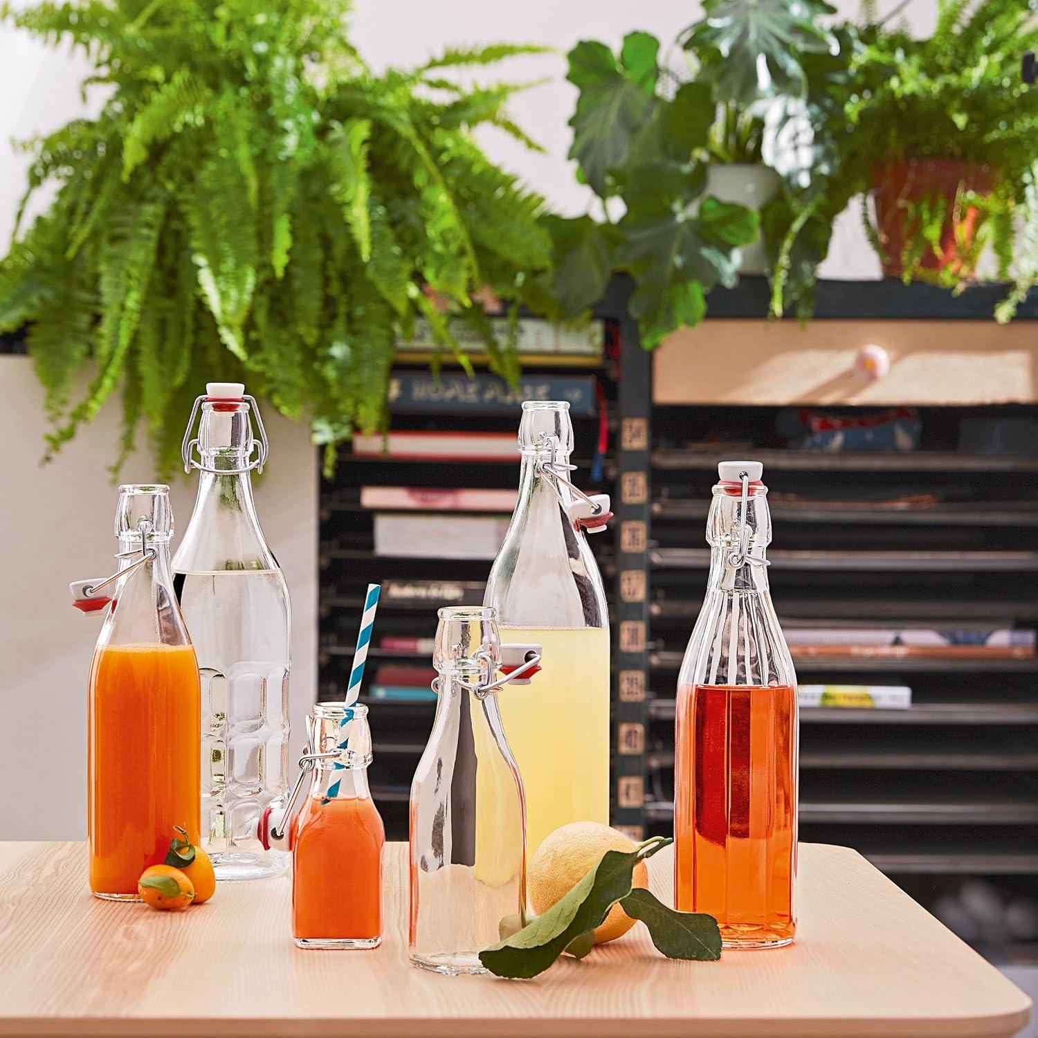 Juego de 2 Botellas de Vidrio Bormioli Rocco Moresca 1000 ml