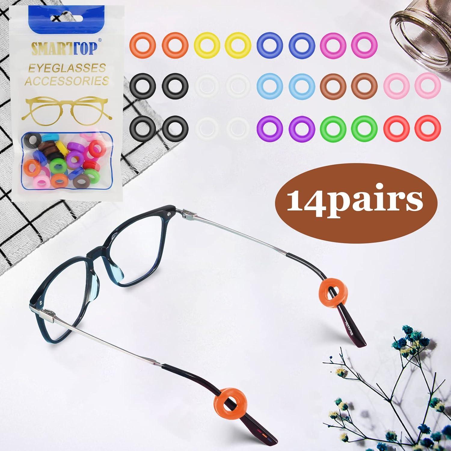 Funda de Silicona Antideslizante para Gafas SMARTTOP 14 Pares