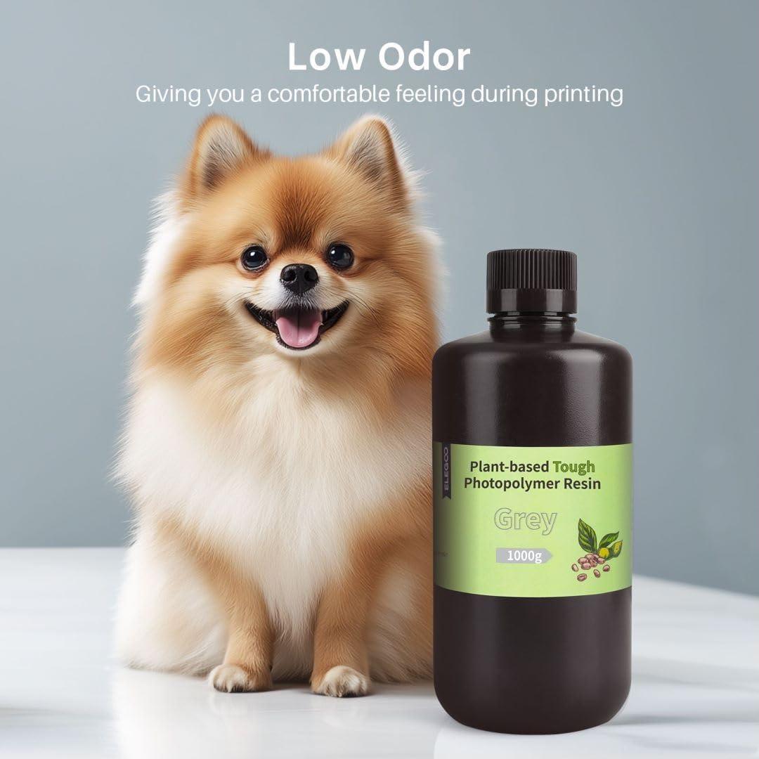 Resina 3D ELEGOO 2000g a base de plantas UV 405nm - Negro