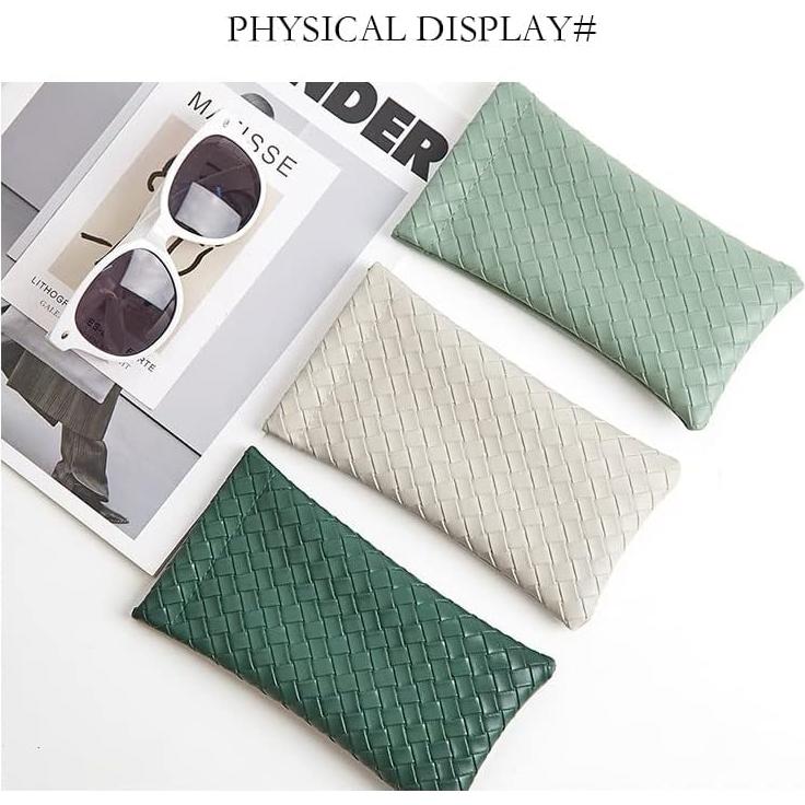 Pack 3 Fundas de Gafas PU con Tapa de Presión