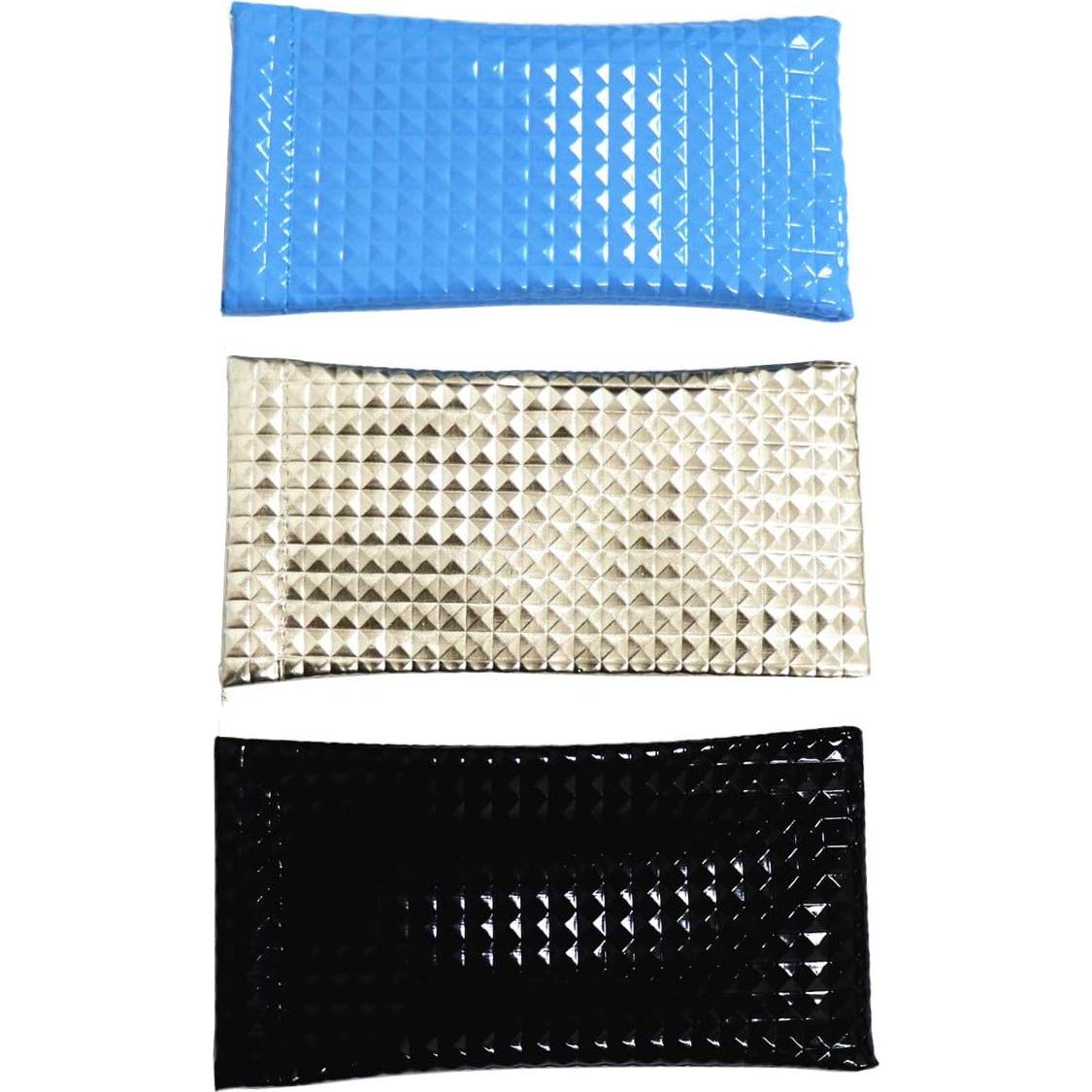 Pack 3 Fundas de Gafas PU con Tapa de Presión