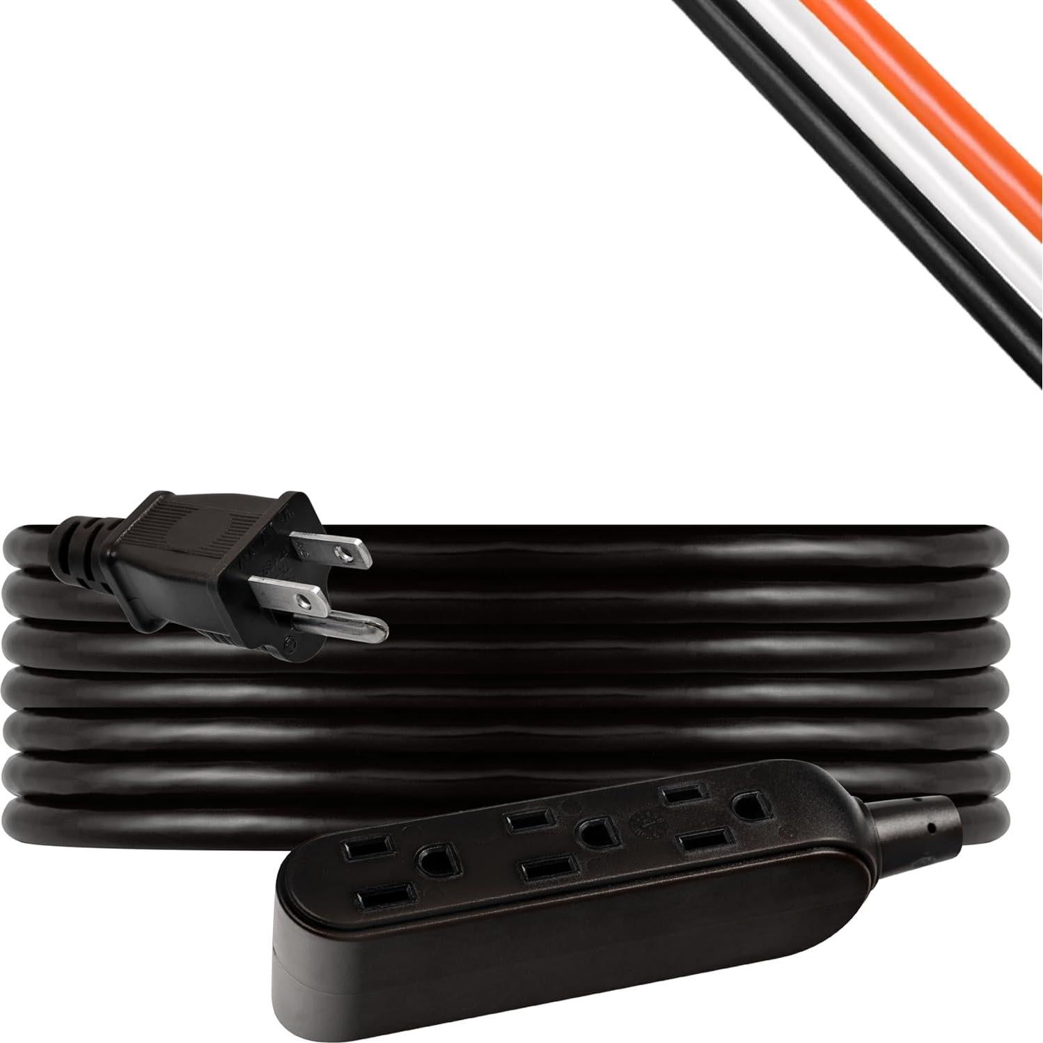 Cable de Extensión UltraPro 7,62 m 3 Salidas Negro
