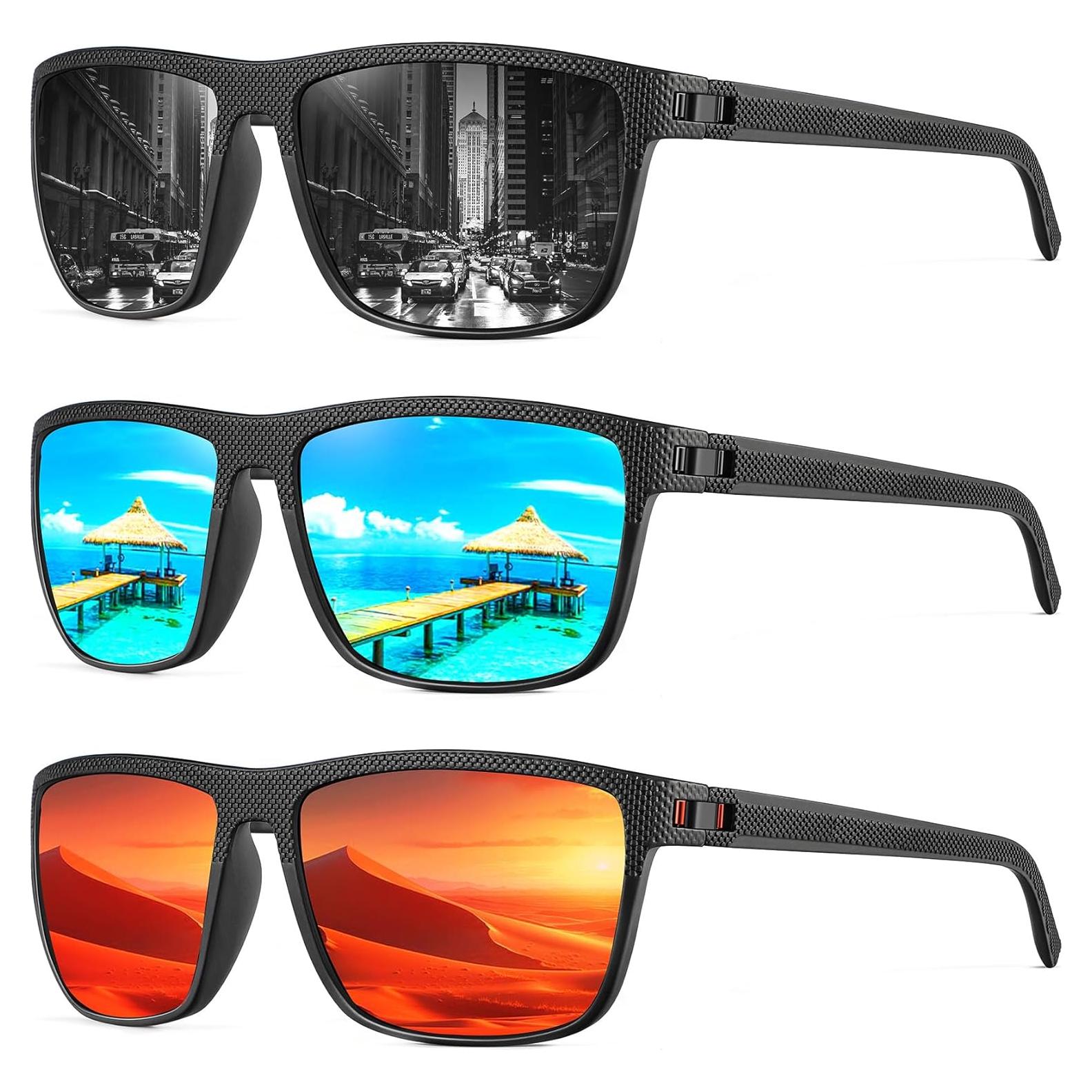 Gafas de Sol Polarizadas NSSIW para Hombres UV Protección