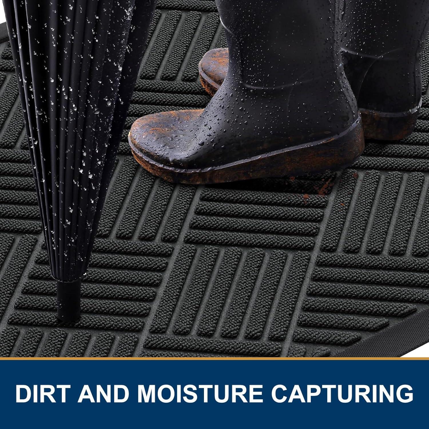 Alfombra de Entrada Smiry 75x43cm Goma Natural Antideslizante