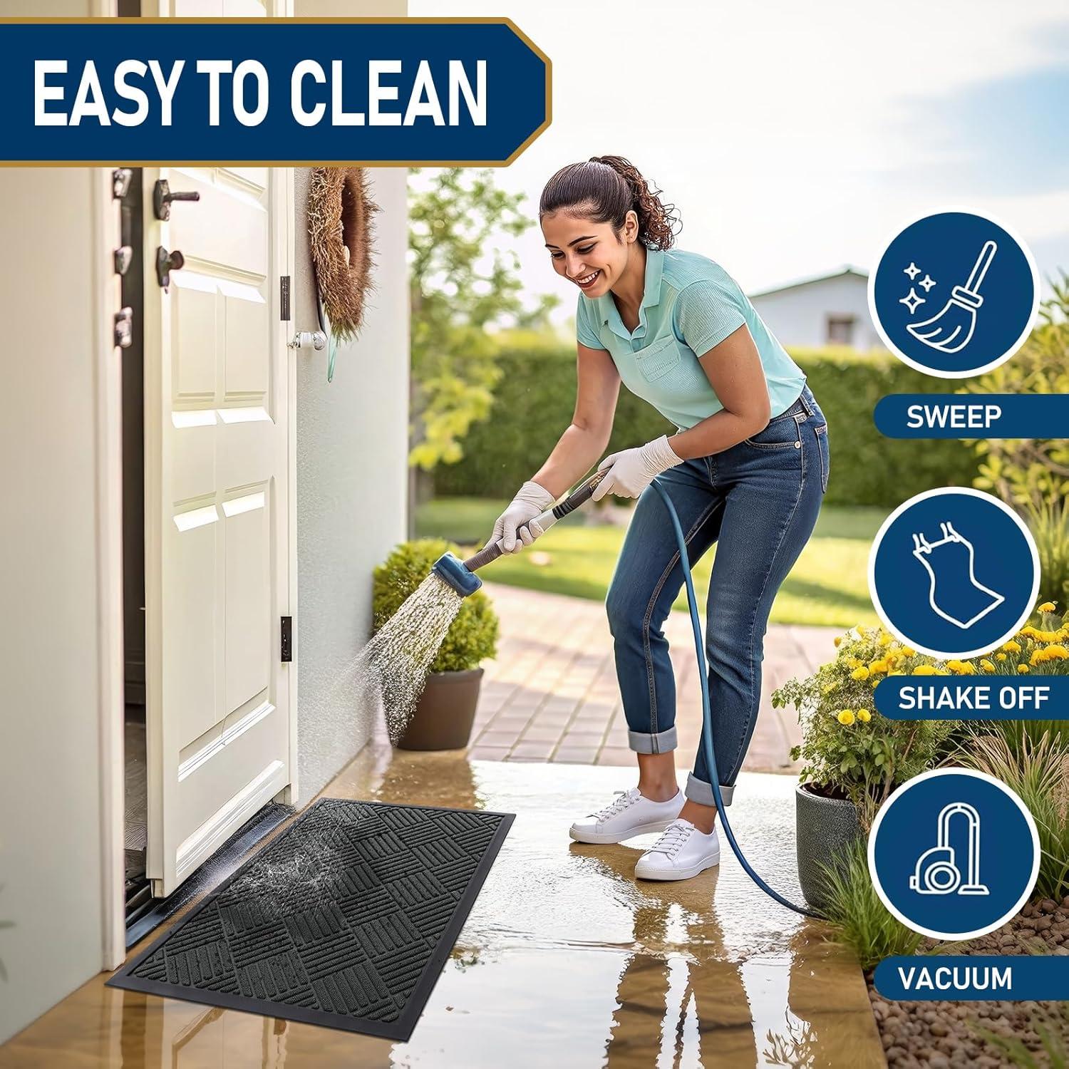 Alfombra de Entrada Smiry 75x43cm Goma Natural Antideslizante