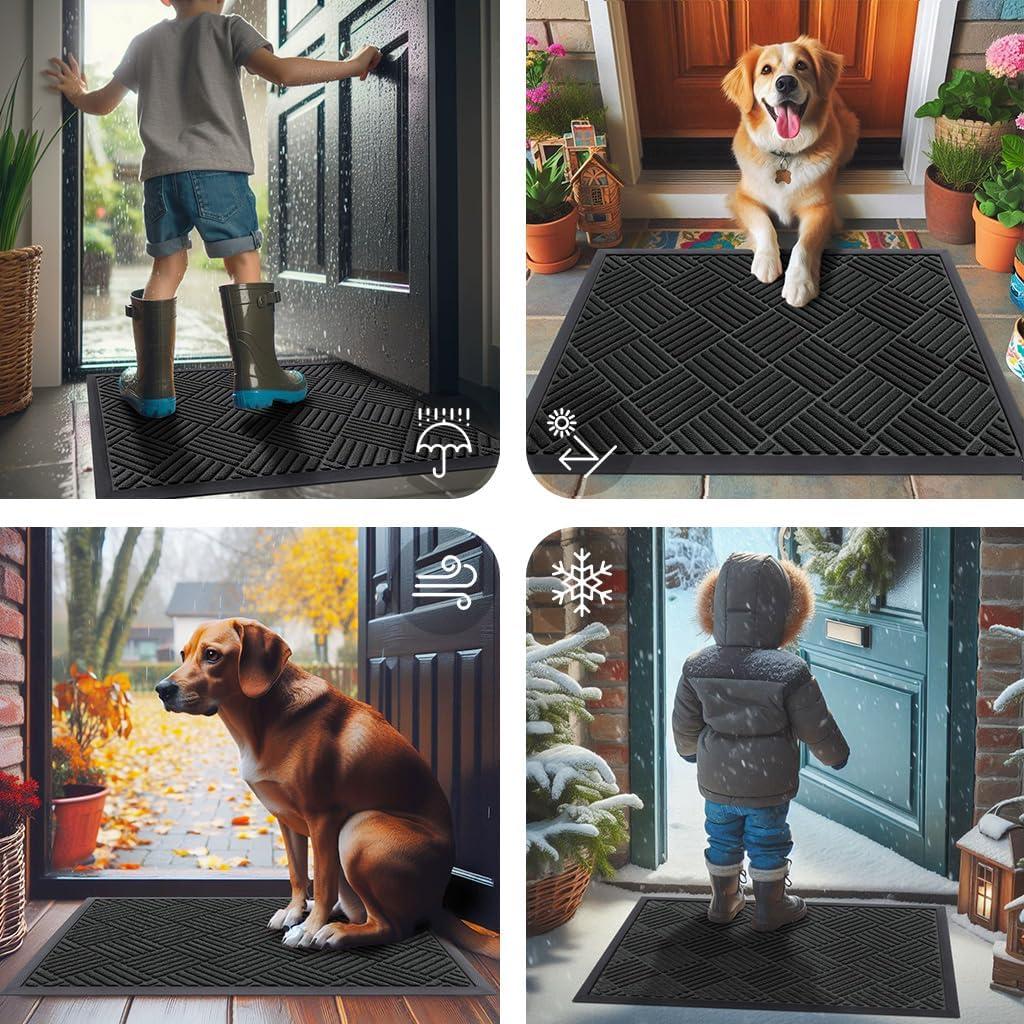 Alfombra de Entrada Smiry 75x43cm Goma Natural Antideslizante