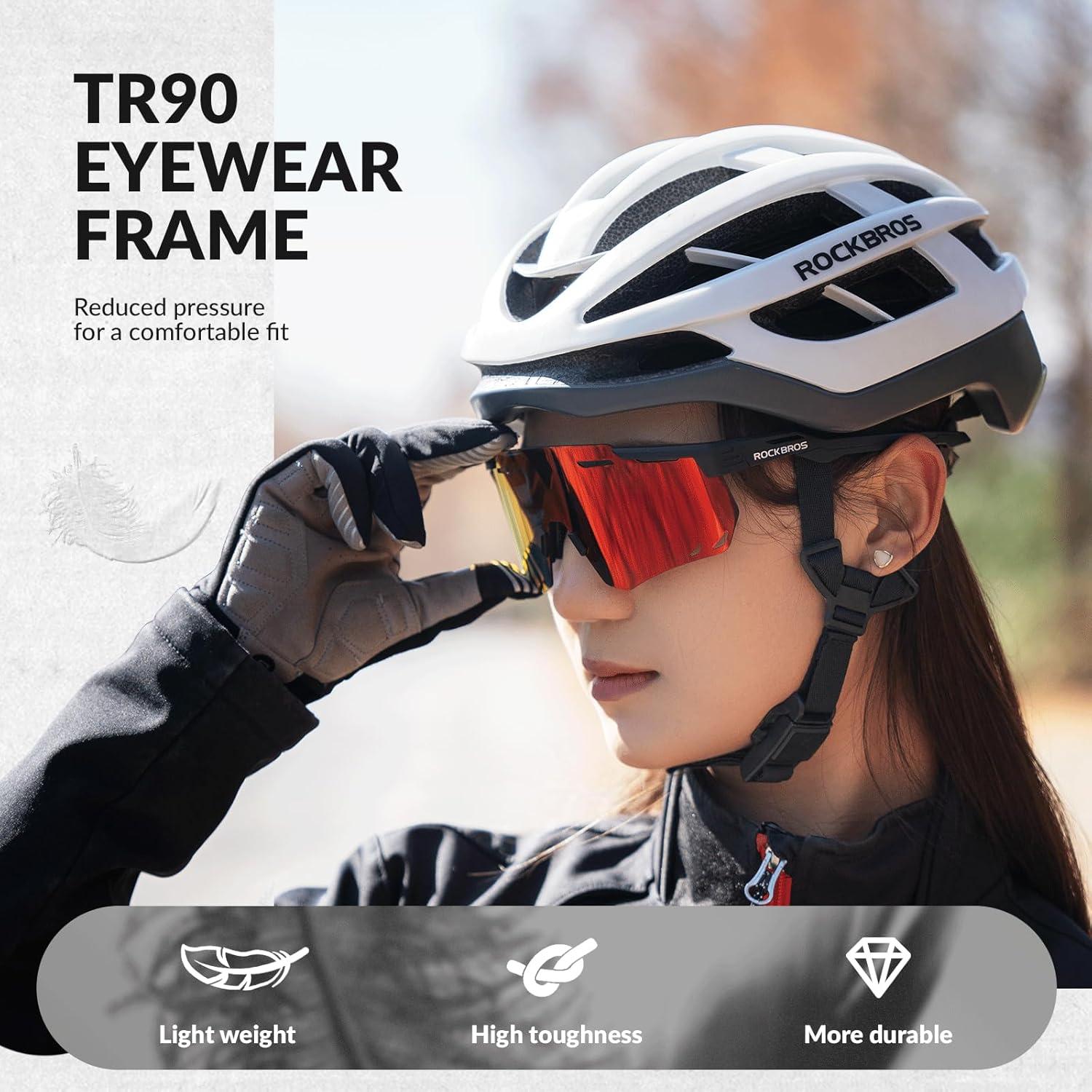 Gafas de Ciclismo ROCKBROS Polarizadas UV para Adultos