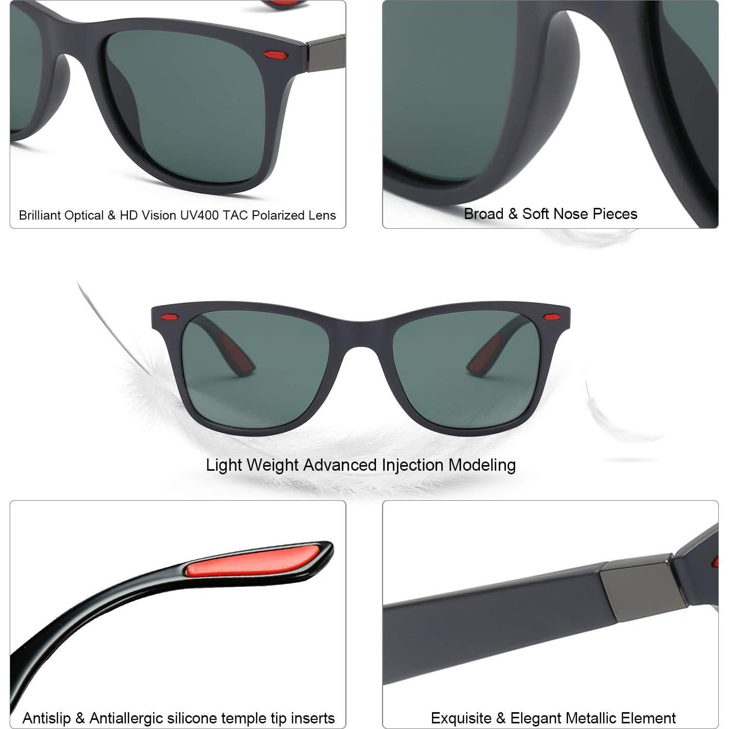 Gafas de Sol SOJOS Polarizadas TR90 para Deportes