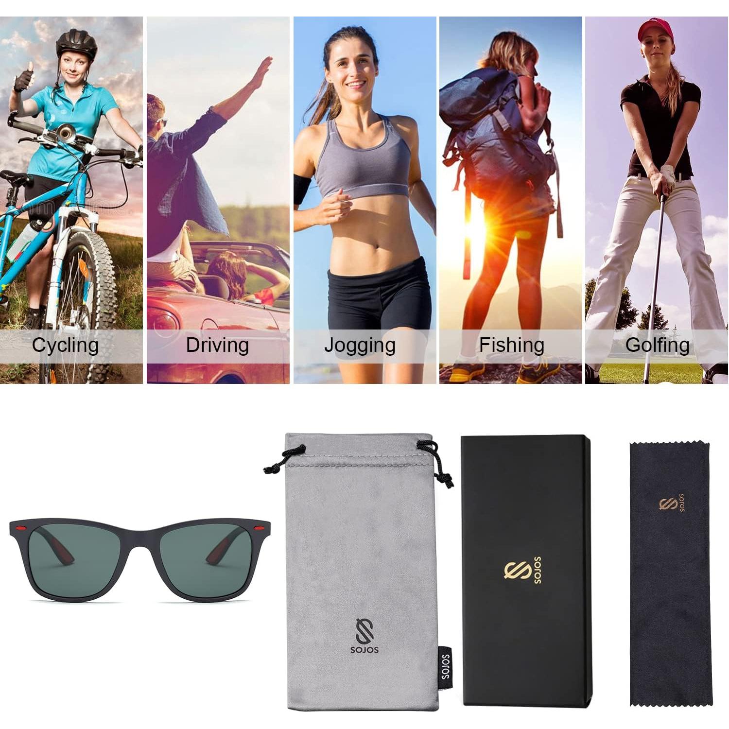 Gafas de Sol SOJOS Polarizadas TR90 para Deportes