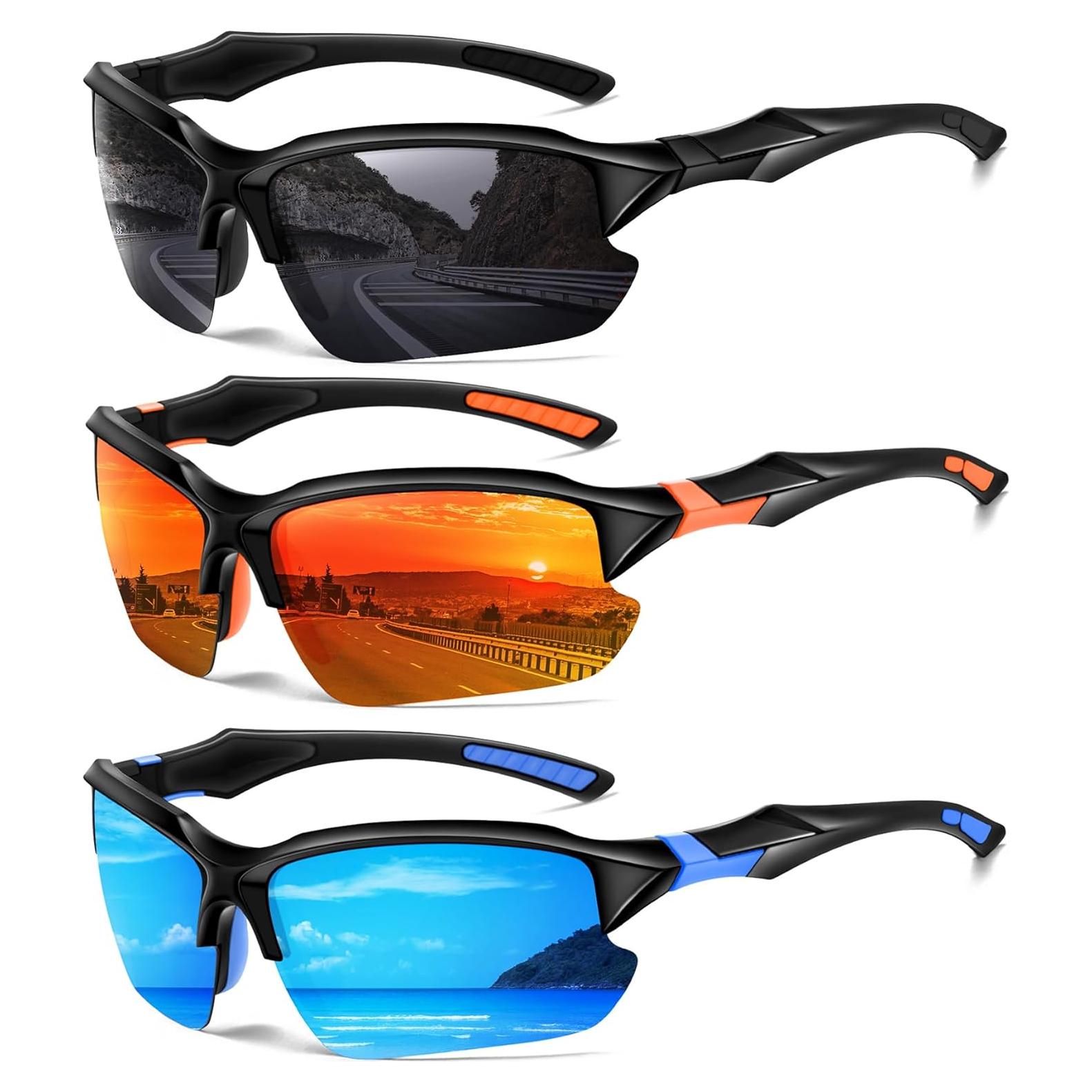 Gafas de sol deportivas DioKiw 3pack UV ciclismo running