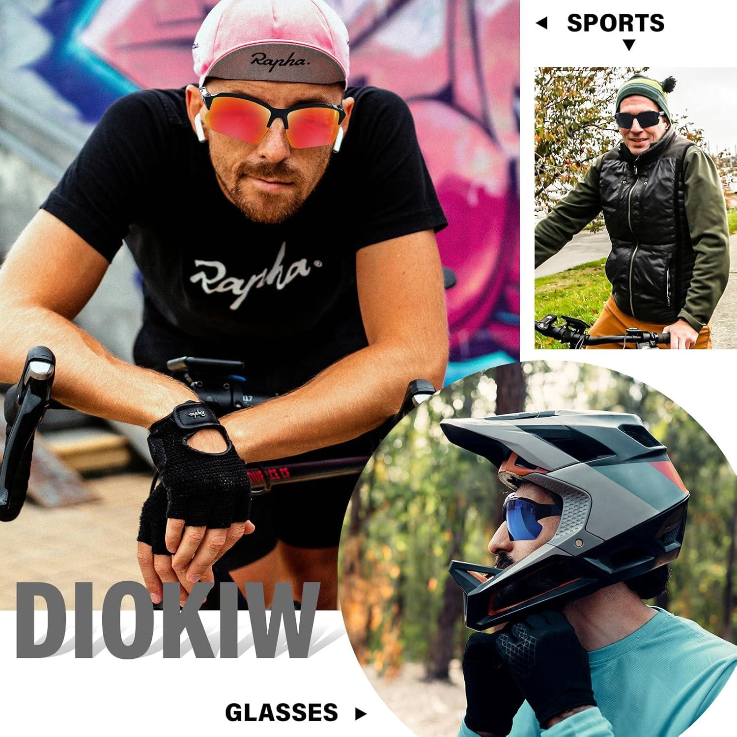 Gafas de sol deportivas DioKiw 3pack UV ciclismo running