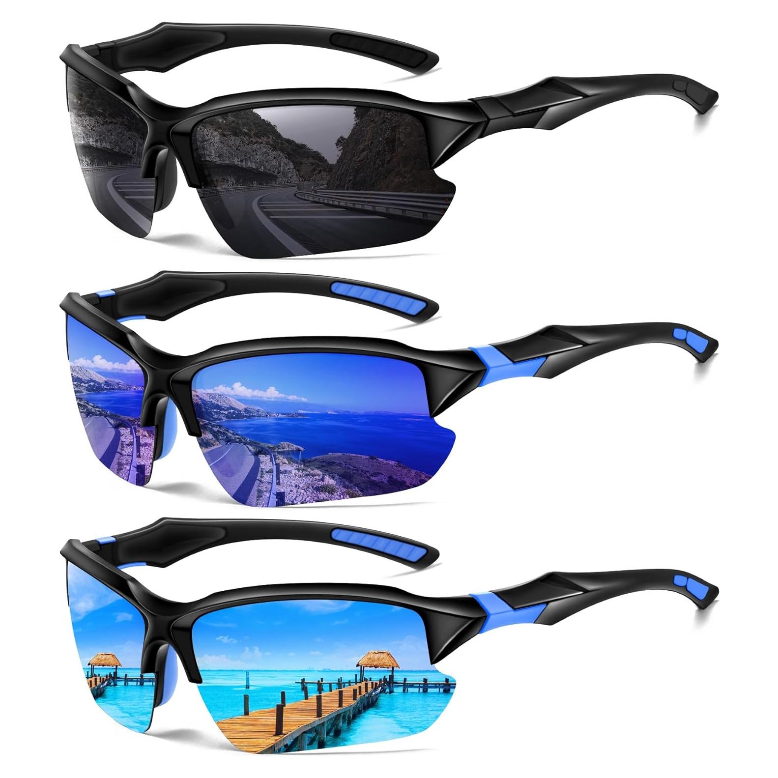 Gafas de sol deportivas DioKiw 3pack UV protección