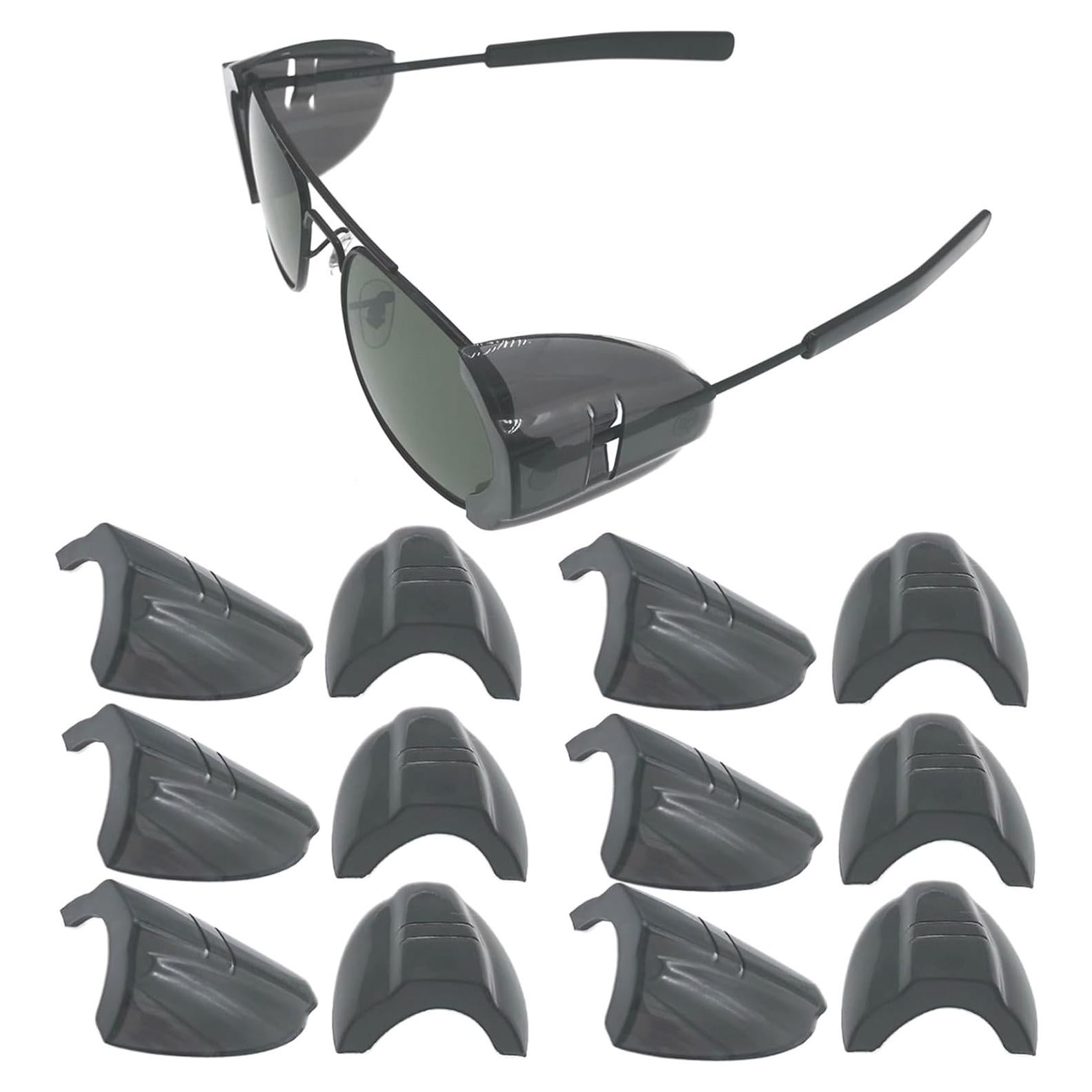 Protectores Laterales para Gafas KONEWONG 6 Pares Negros