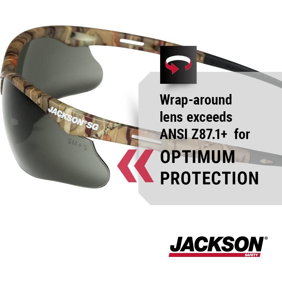 Gafas de seguridad Jackson SG - Protección UV - Paquete 12