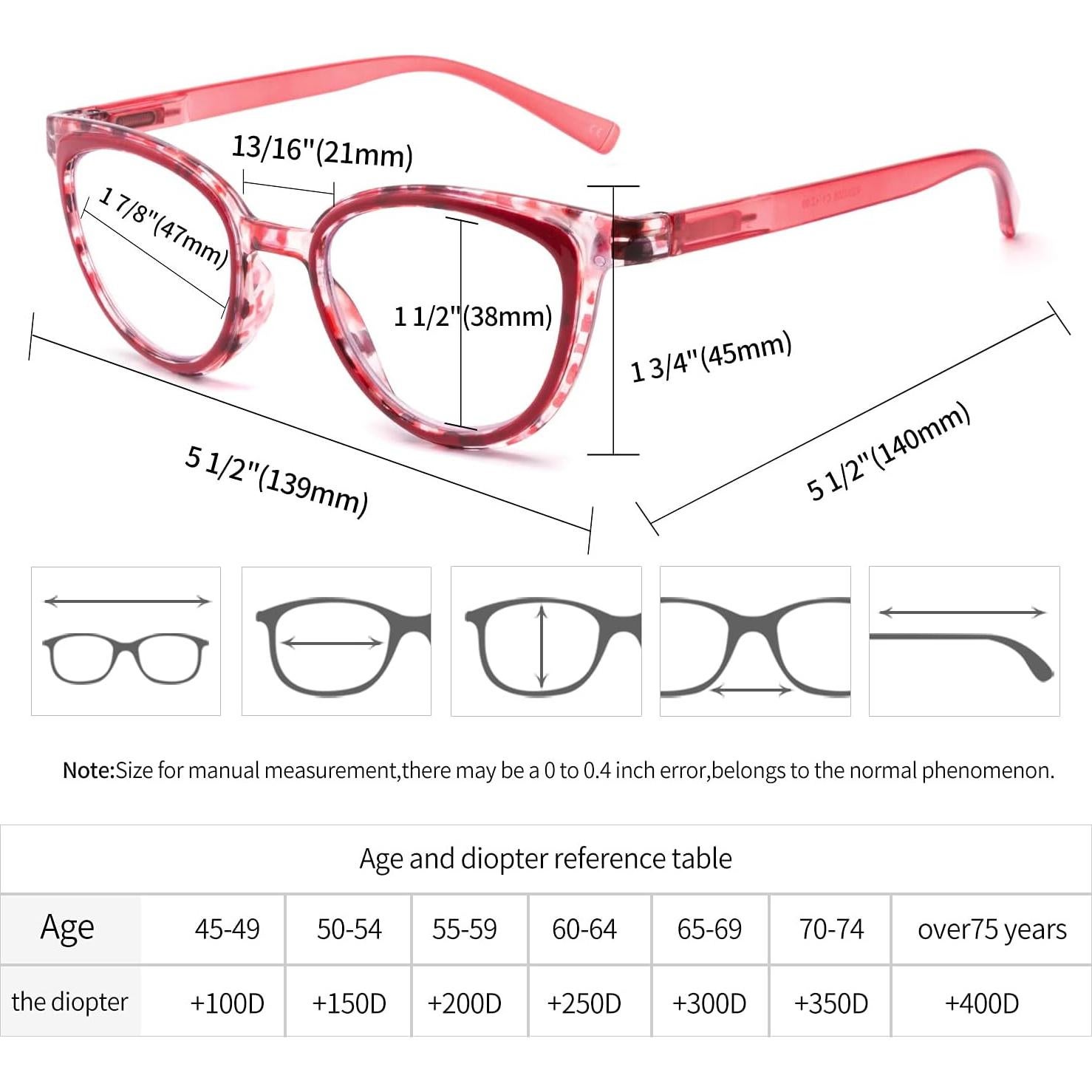 IVNUOYI 4 Pack Reading Glasses Blue Light Blocking Fashion Ladies Readers with Spring Hinges,Anti Glare UV Eyestrain,Computer Eyeglasses for Women 1.0