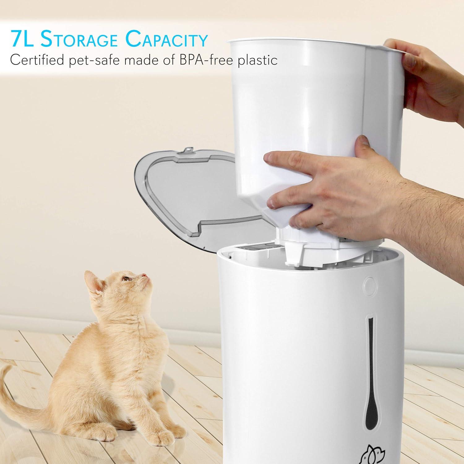 Alimentador Automático SereneLife 7L para Gatos y Perros