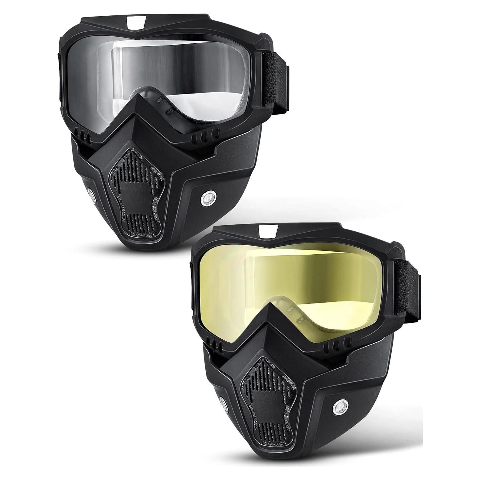 Gafas de Motocicleta Frienda con Casco y Cubierta Facial