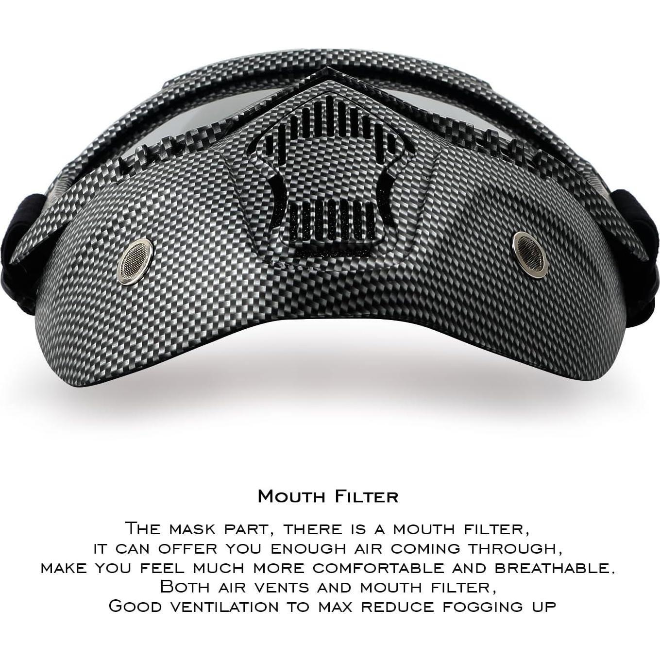 Gafas de Motocicleta GGBuy con Máscara Facial Removible