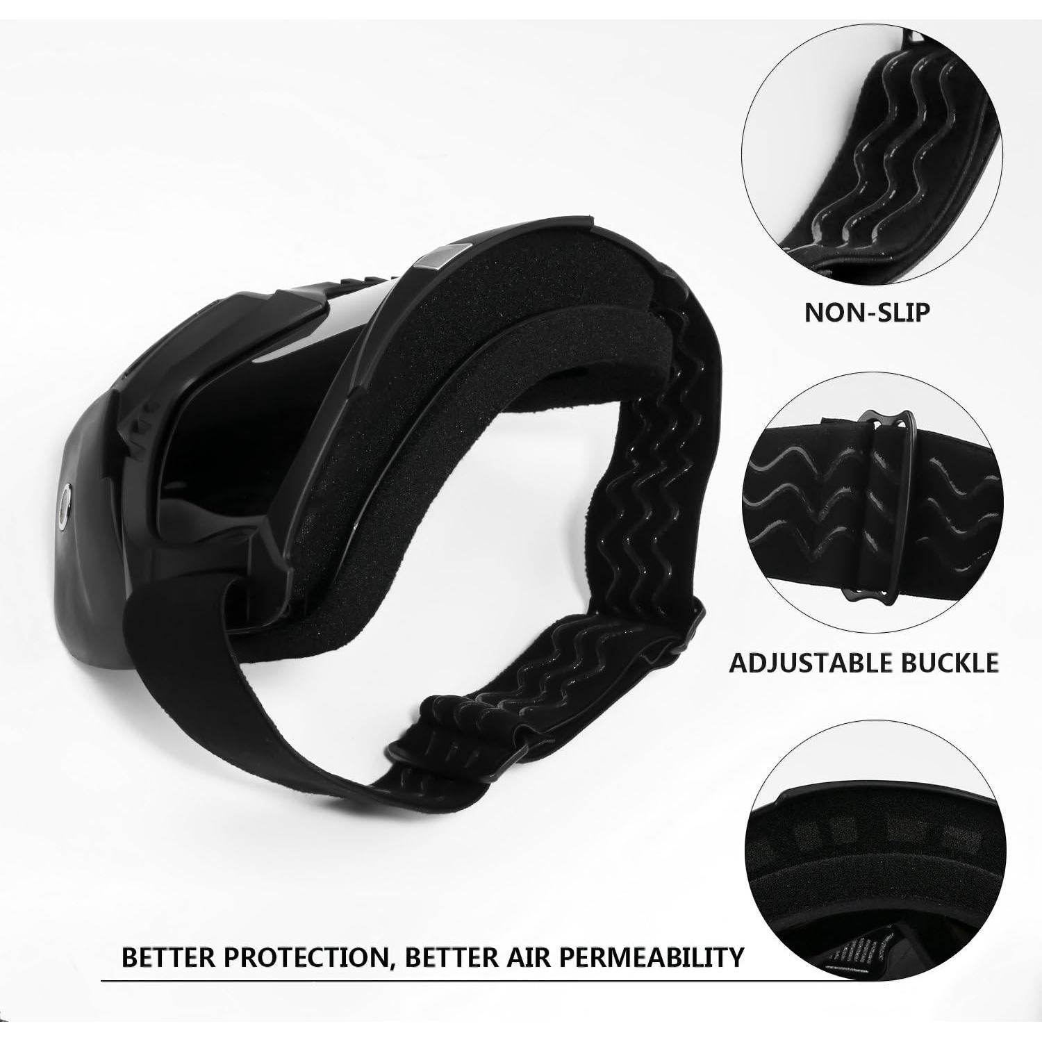 Gafas de Moto Tongshop Mt-009-S9 con Máscara Desmontable