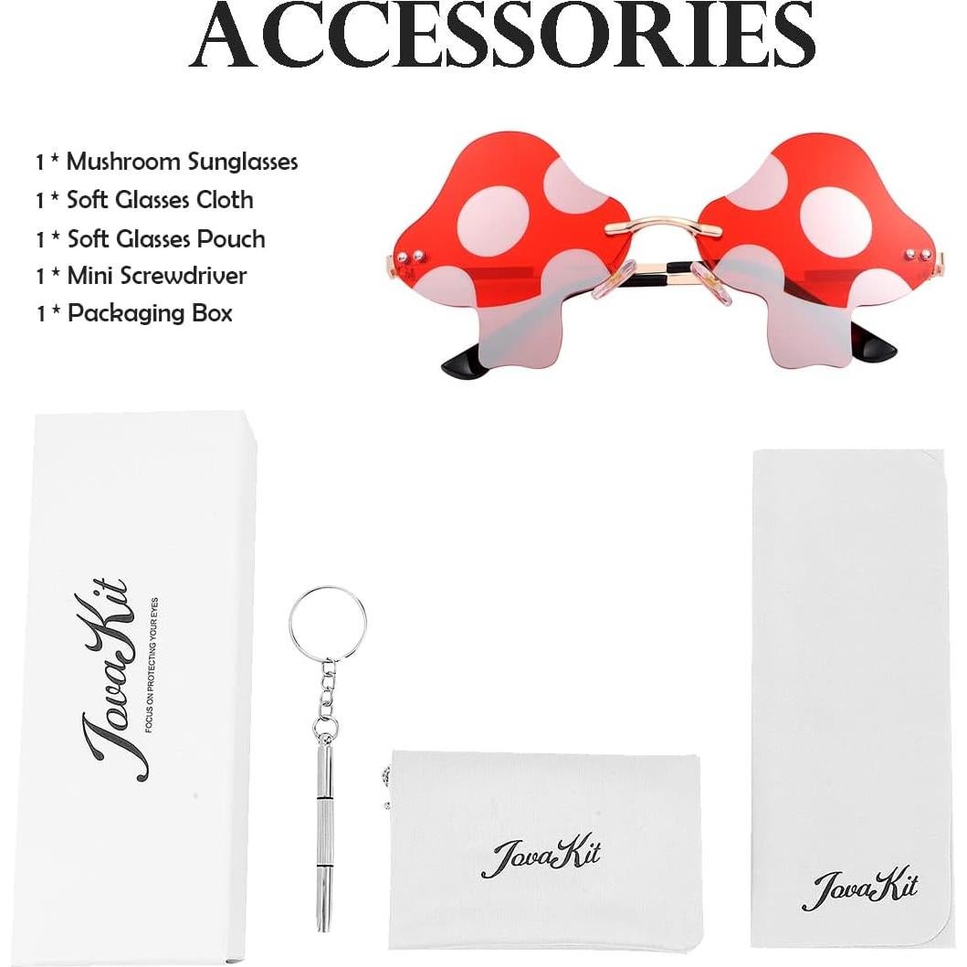 Gafas de sol vintage JOVAKIT en forma de hongo UV400