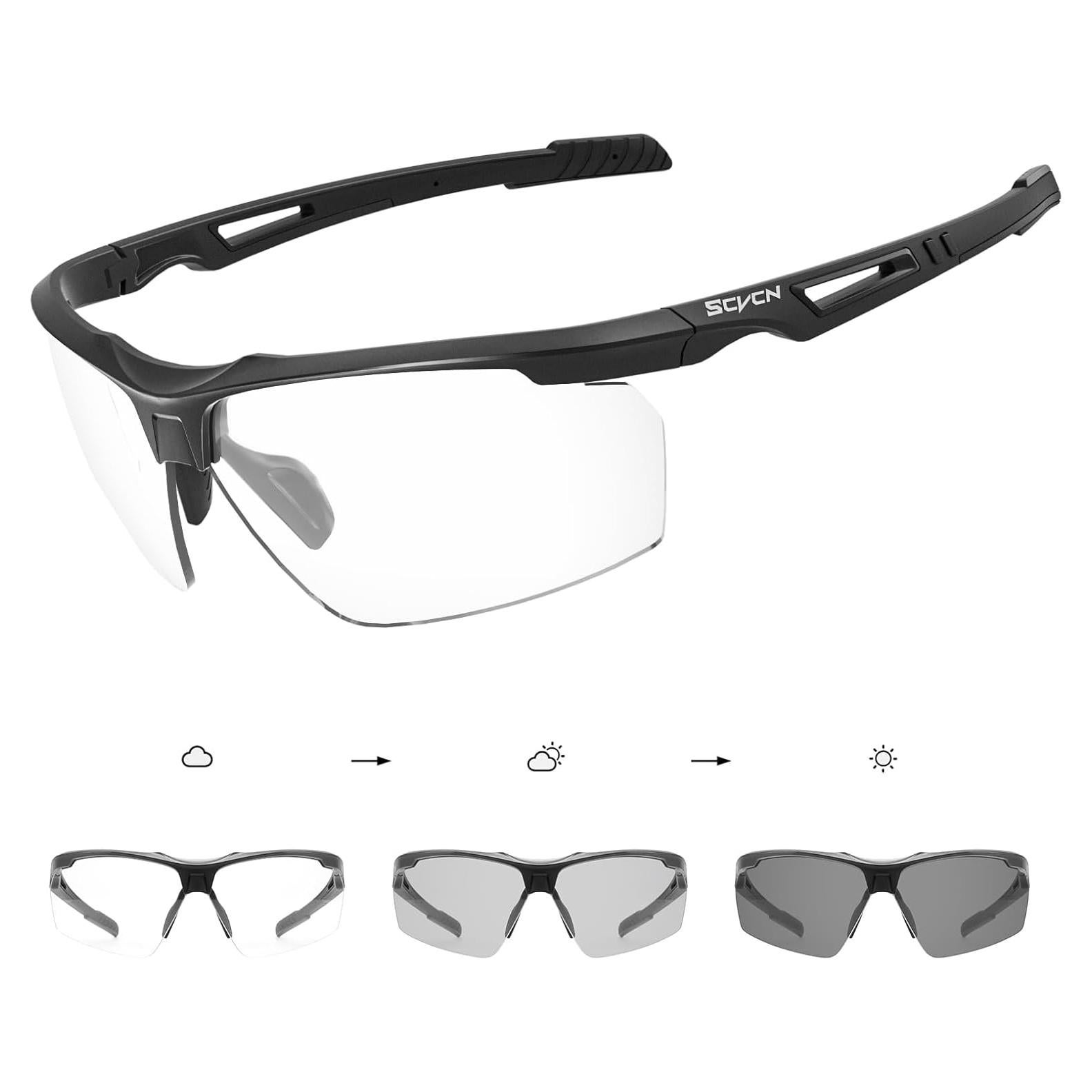 Gafas de sol fotocromáticas SCVCN UV400 unisex deportivas