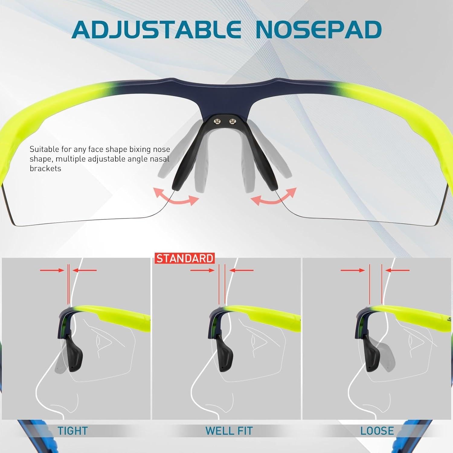 Gafas de sol fotocromáticas SCVCN UV400 para deportes