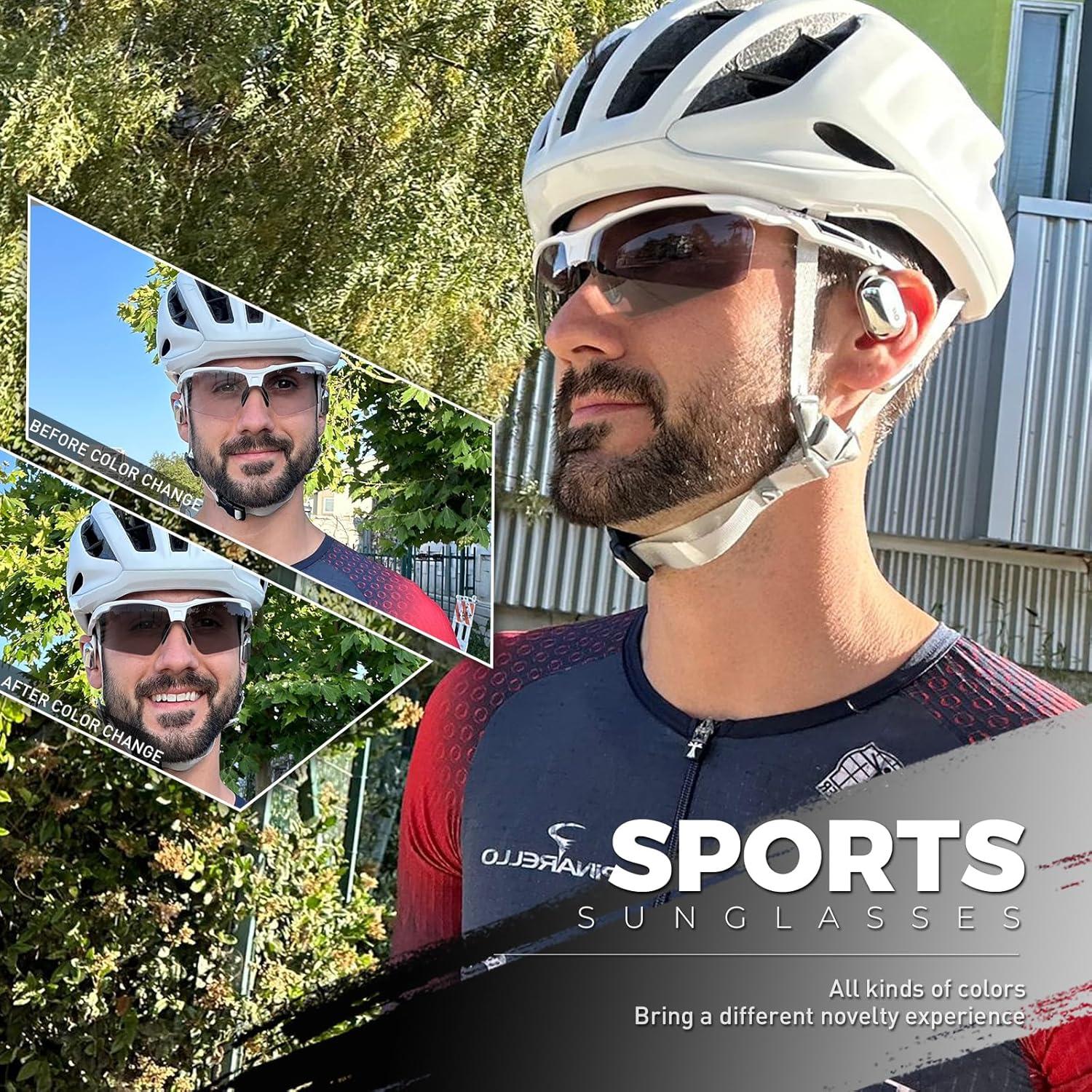 Gafas de sol fotocromáticas SCVCN UV400 para deportes