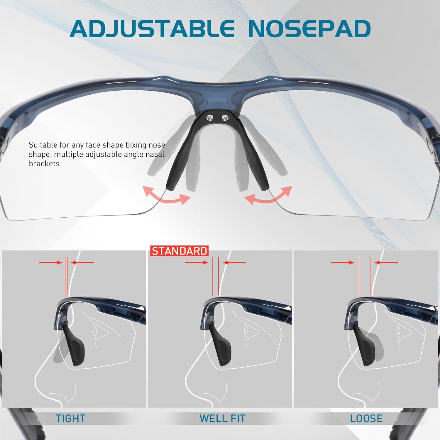 Gafas de sol fotocromáticas SCVCN para deportes UV400