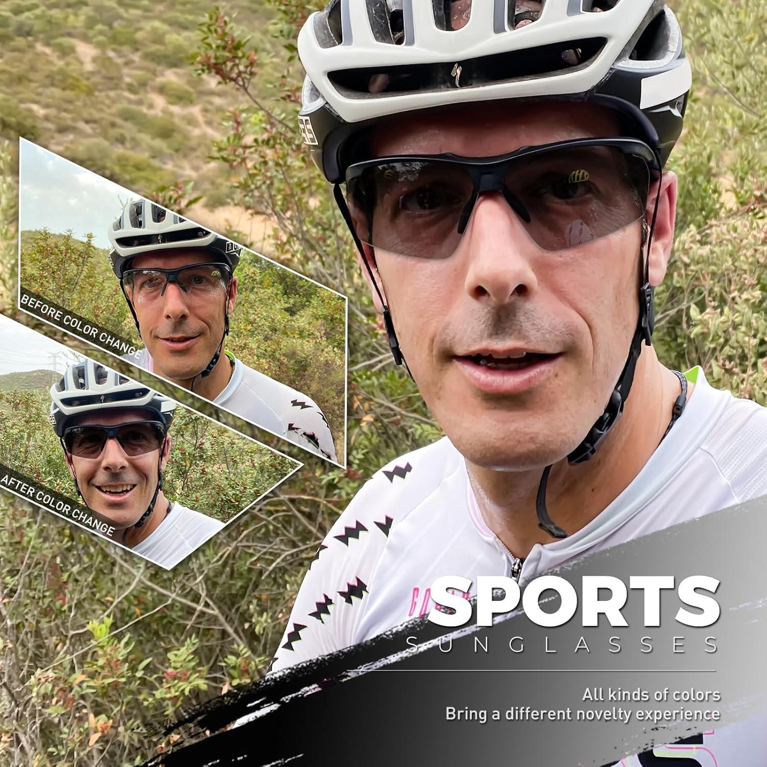 Gafas de sol fotocromáticas SCVCN UV400 para deportes