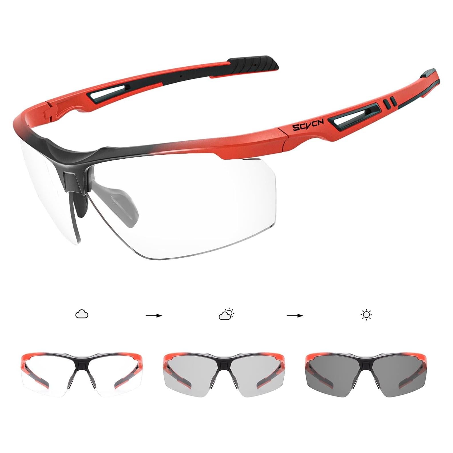 Gafas de sol fotocromáticas SCVCN UV400 unisex deportivas