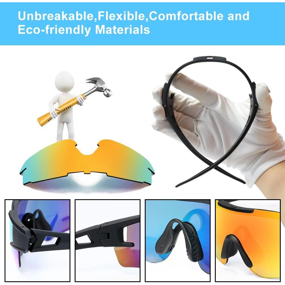 Gafas de Ciclismo SPOSUNE UV400 con 4 Lentes Intercambiables