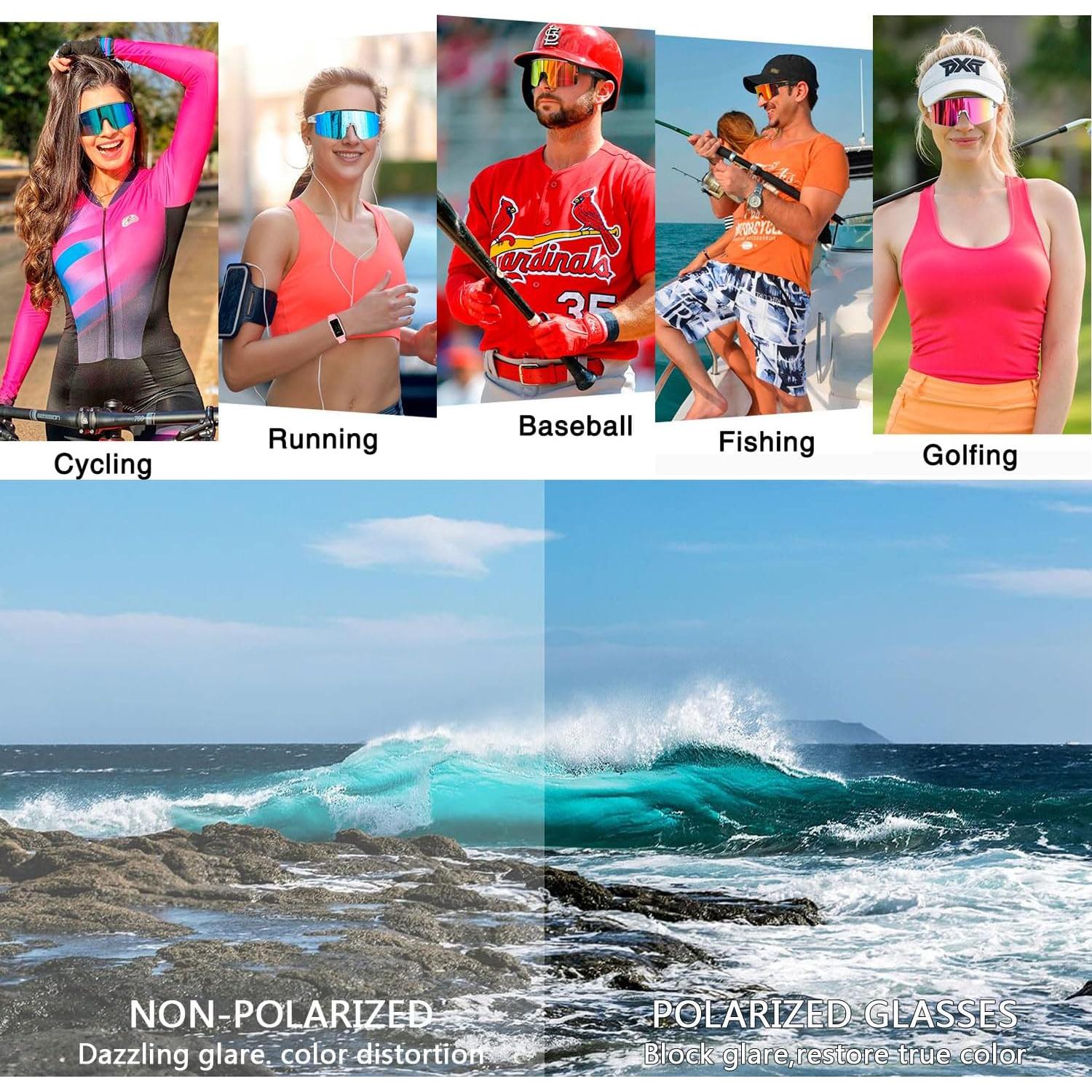 Gafas de Ciclismo SPOSUNE Polarizadas UV400 Unisex