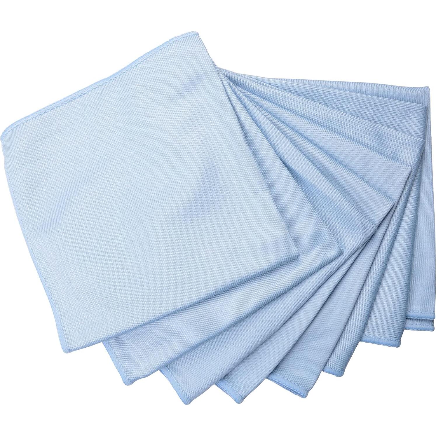 Paño de Microfibra MUZOCT 8 Pcs 40x40 cm Limpieza Sin Rayas