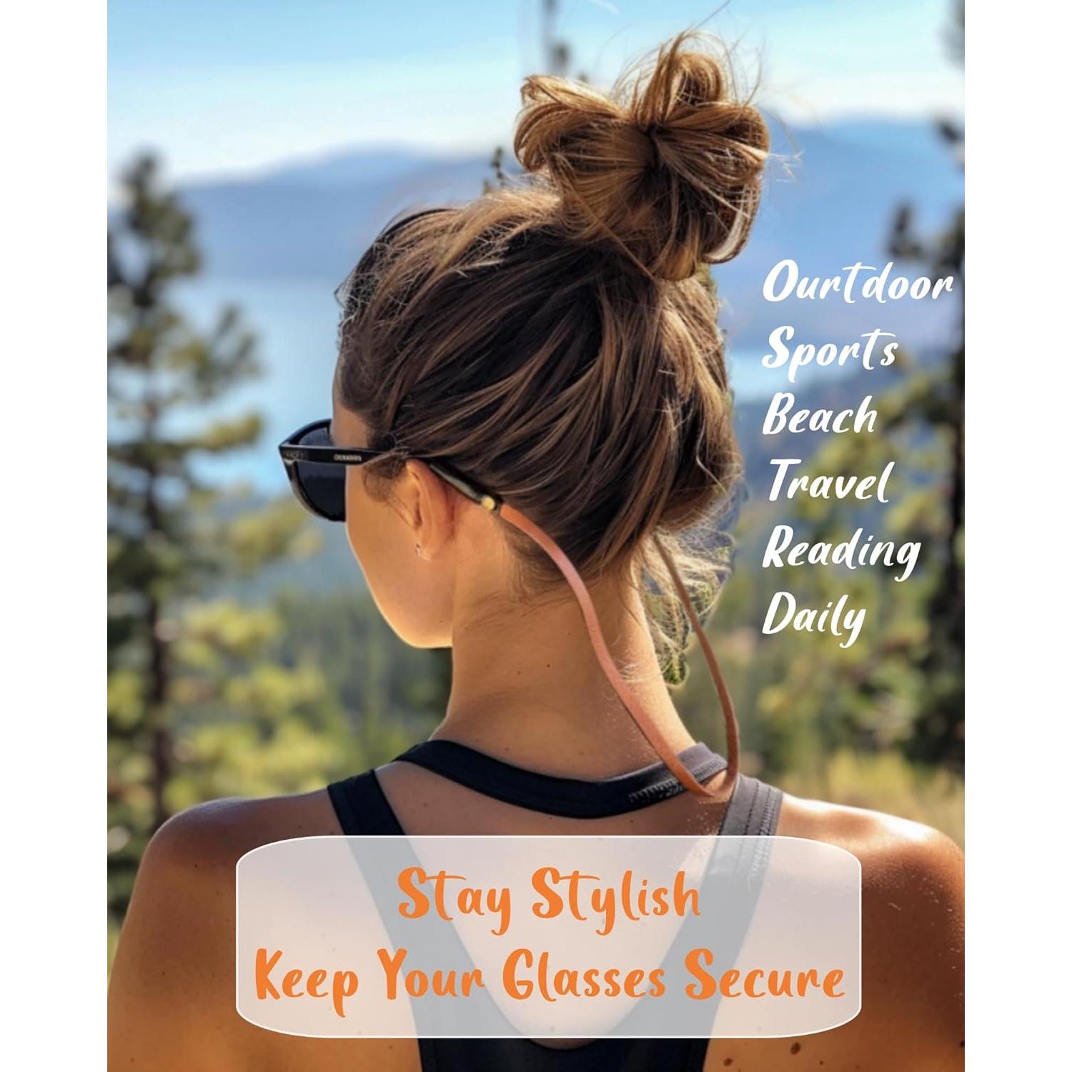 Correa de Gafas de Cuero PVS-001 Marrón Italiano Unisex