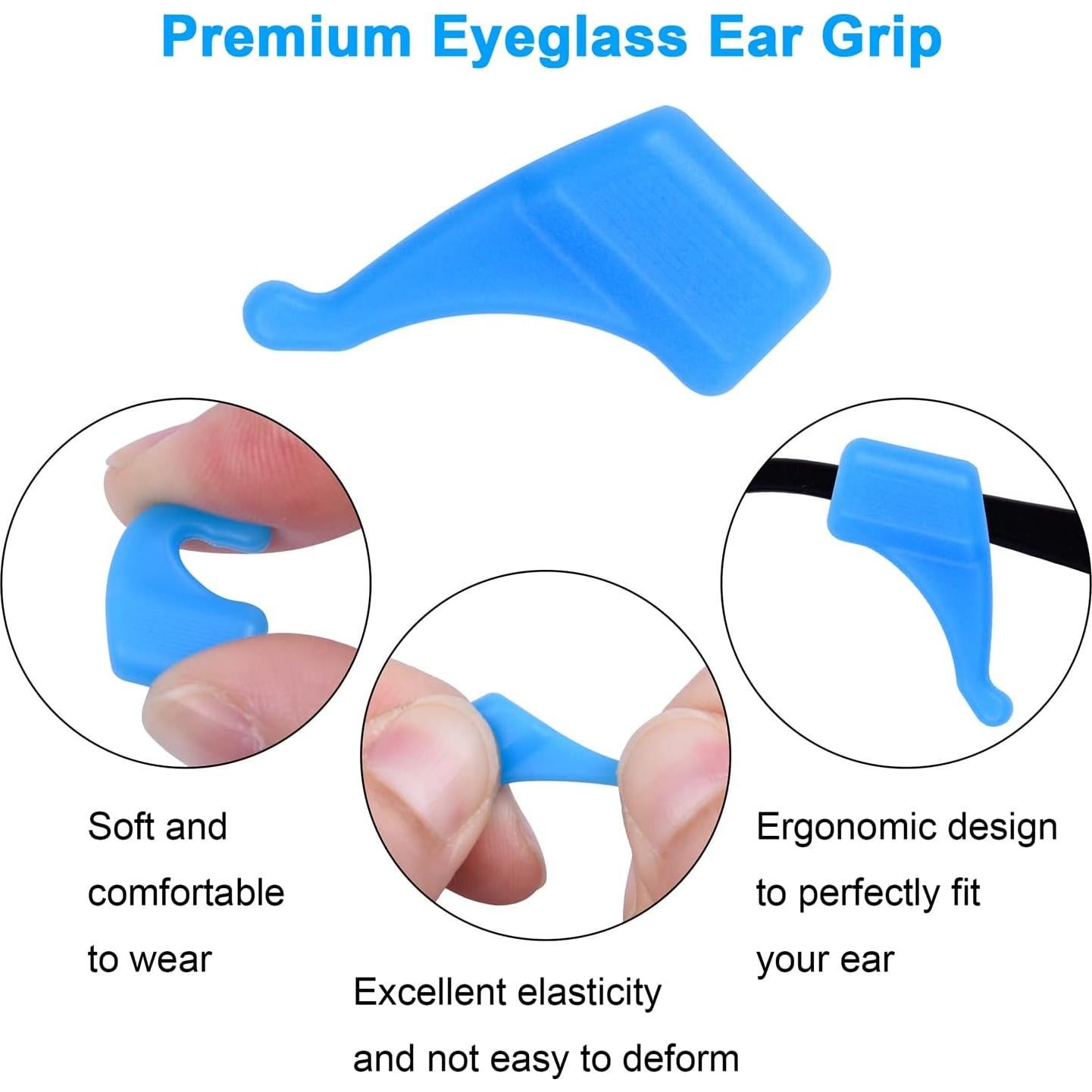 Agarraderas para Gafas Hishelf 16 Pares Silicona Multicolor