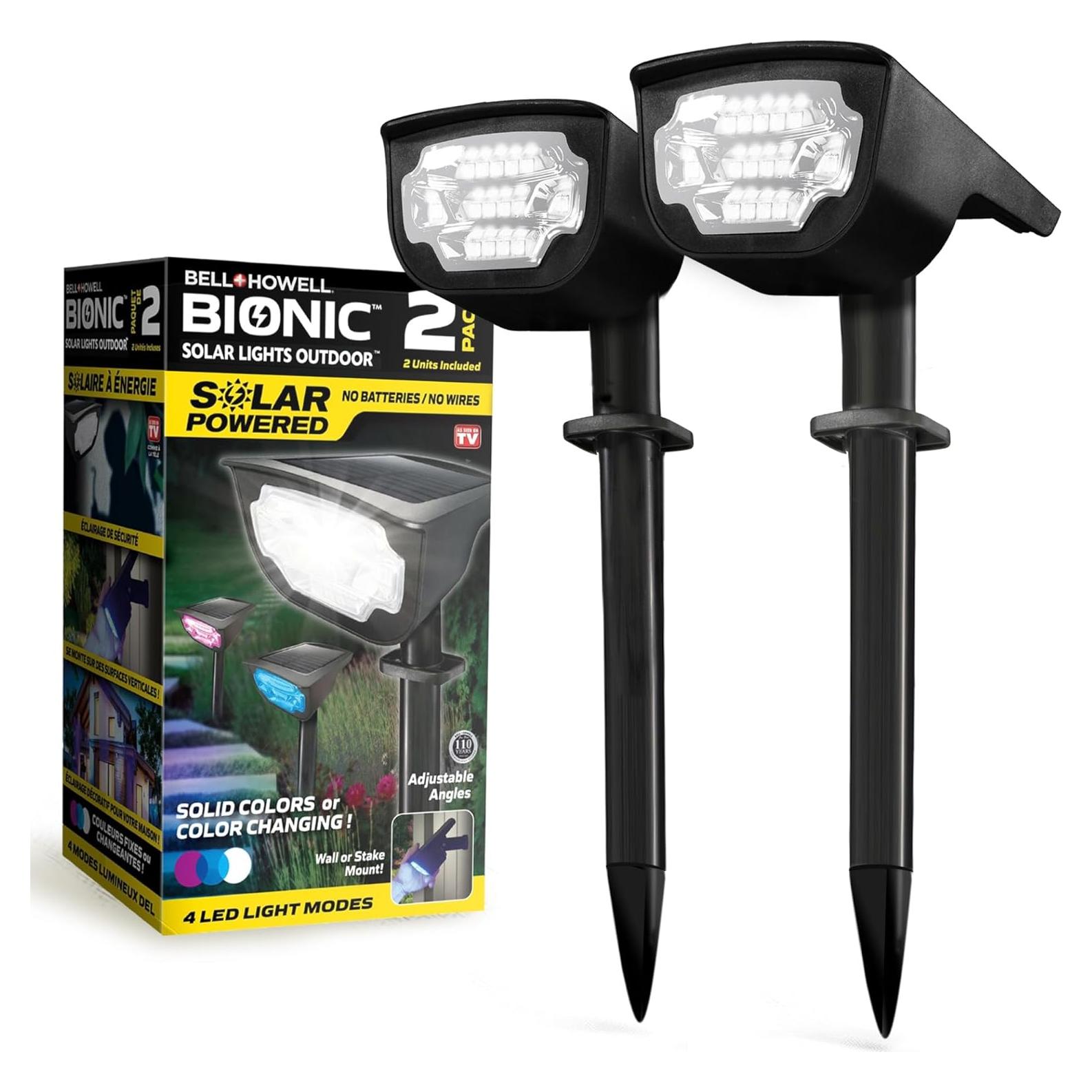 Luces Solares Bionic Burst Bell+Howell 2 Piezas LED IP67