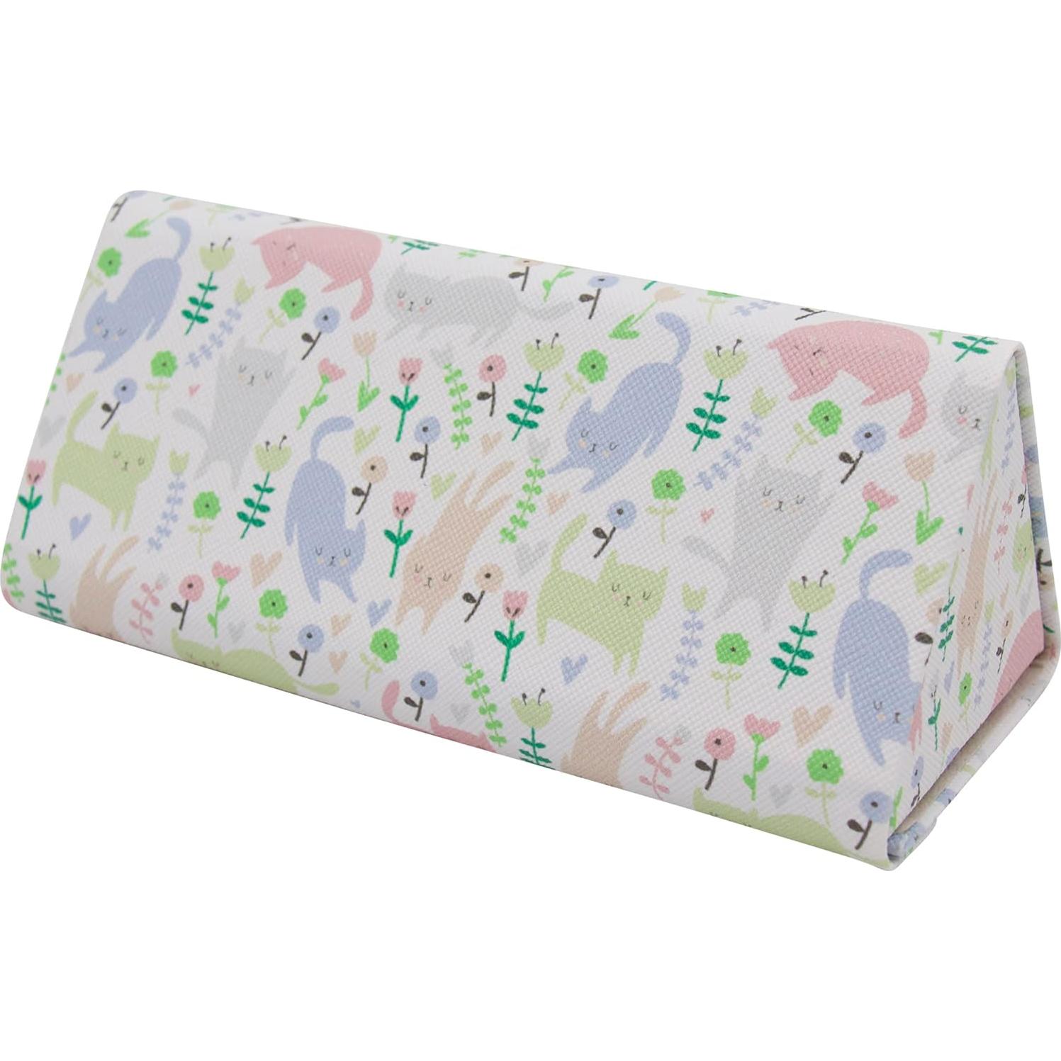 Estuche de Gafas Real Sic Gato - Cuero Vegano 16x6.9cm