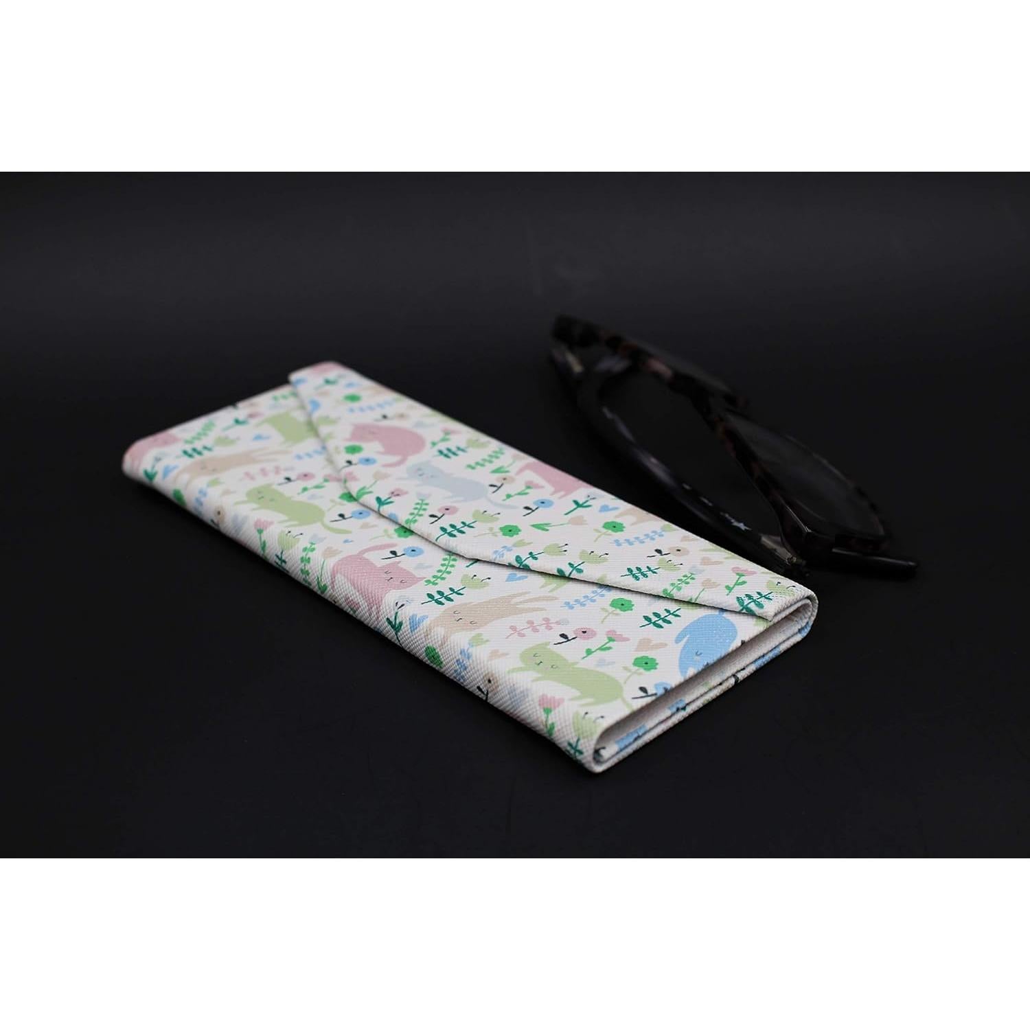 Estuche de Gafas Real Sic Gato - Cuero Vegano 16x6.9cm