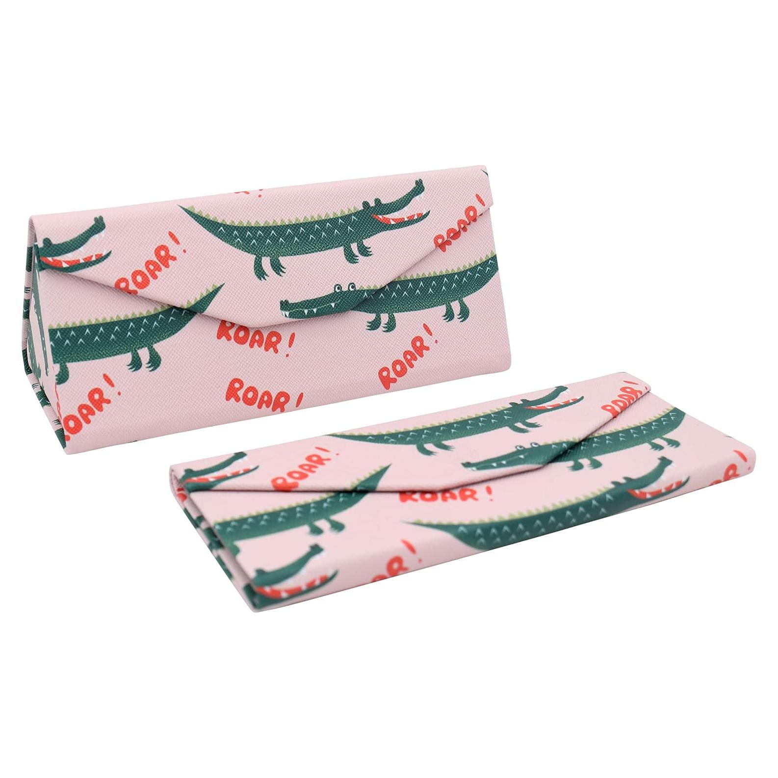 Estuche Duro Real Sic Cocodrilo para Gafas - 16cm x 6.8cm