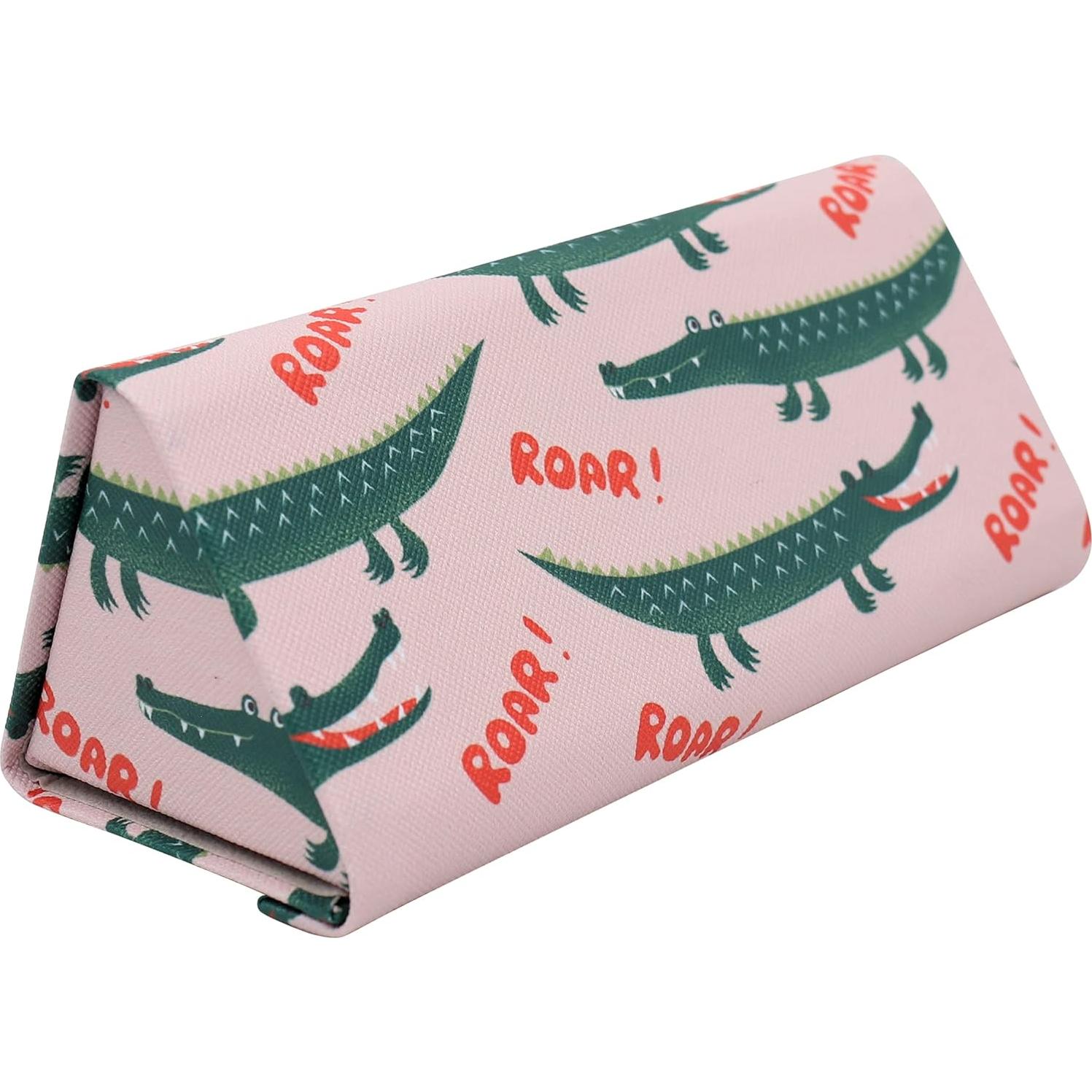 Estuche Duro Real Sic Cocodrilo para Gafas - 16cm x 6.8cm