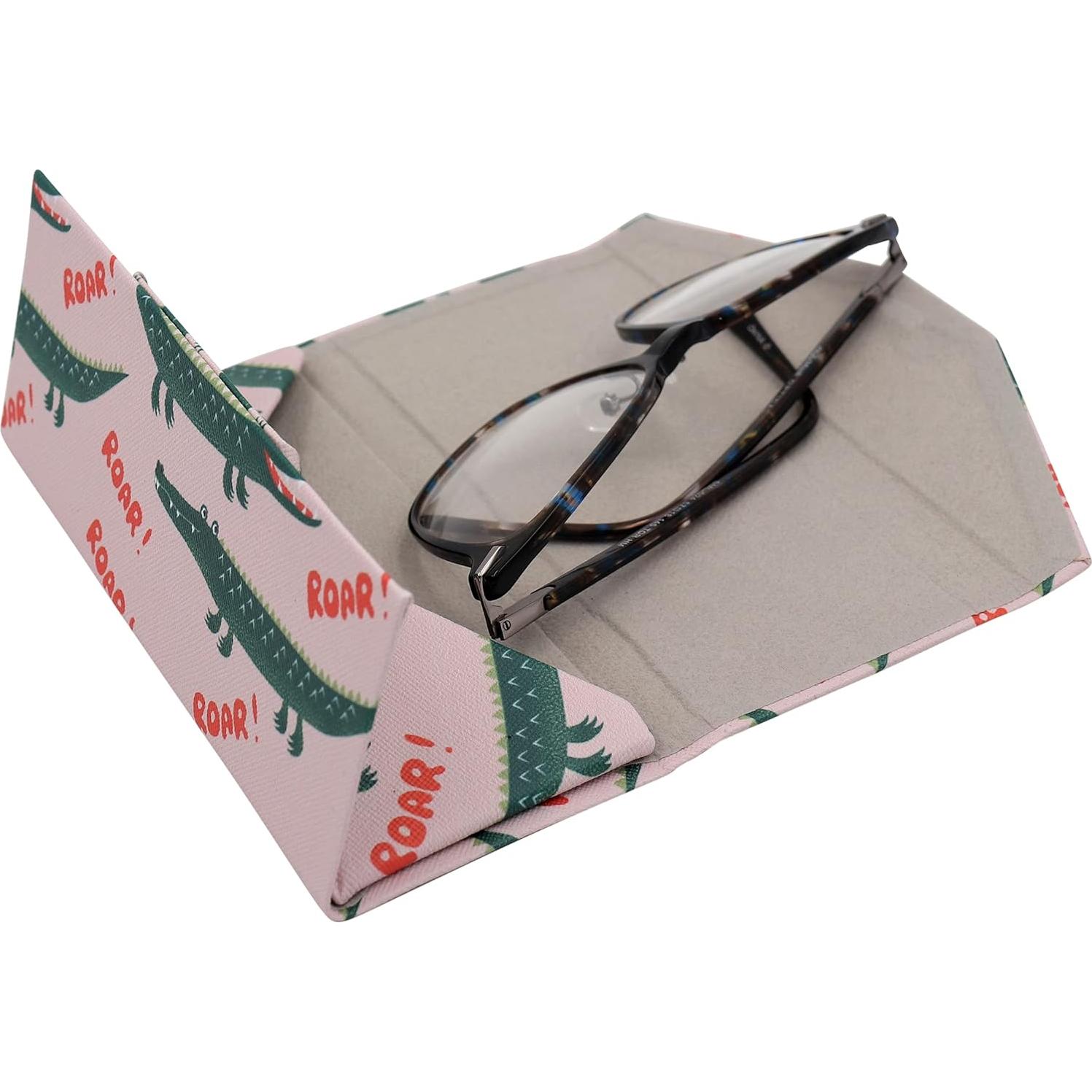 Estuche Duro Real Sic Cocodrilo para Gafas - 16cm x 6.8cm