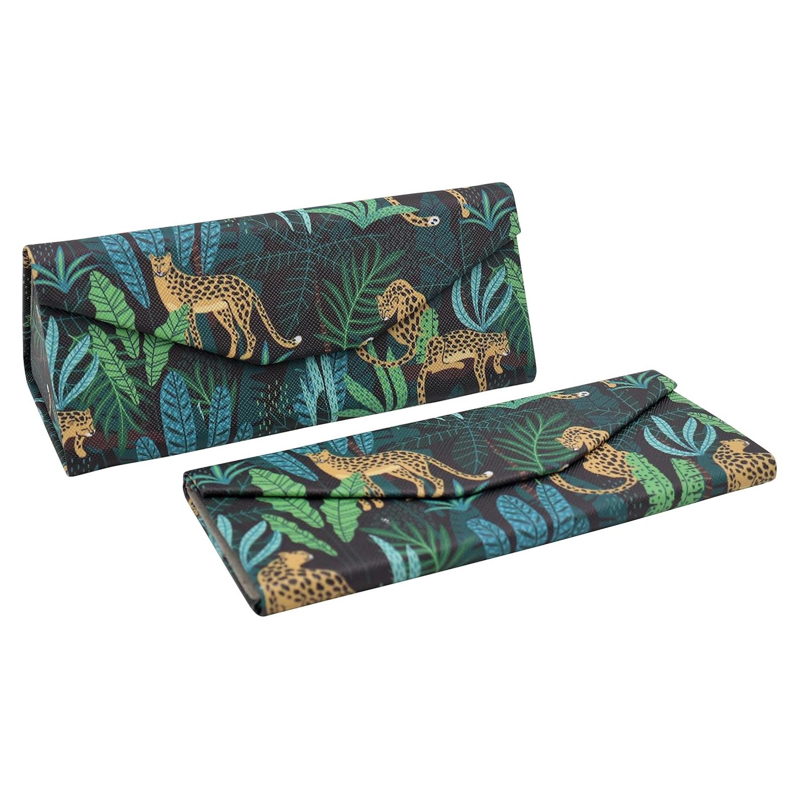 Estuche Duro Real Sic para Gafas - Cuero Vegano 16x7 cm