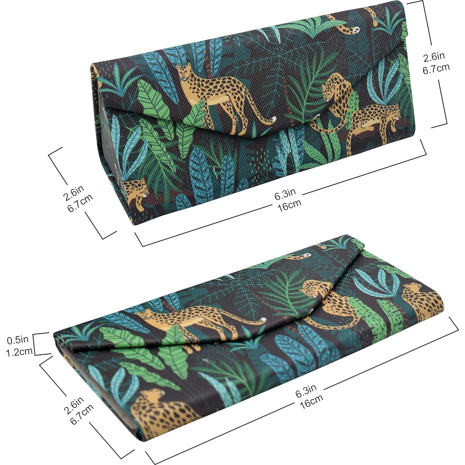 Estuche Duro Real Sic para Gafas - Cuero Vegano 16x7 cm