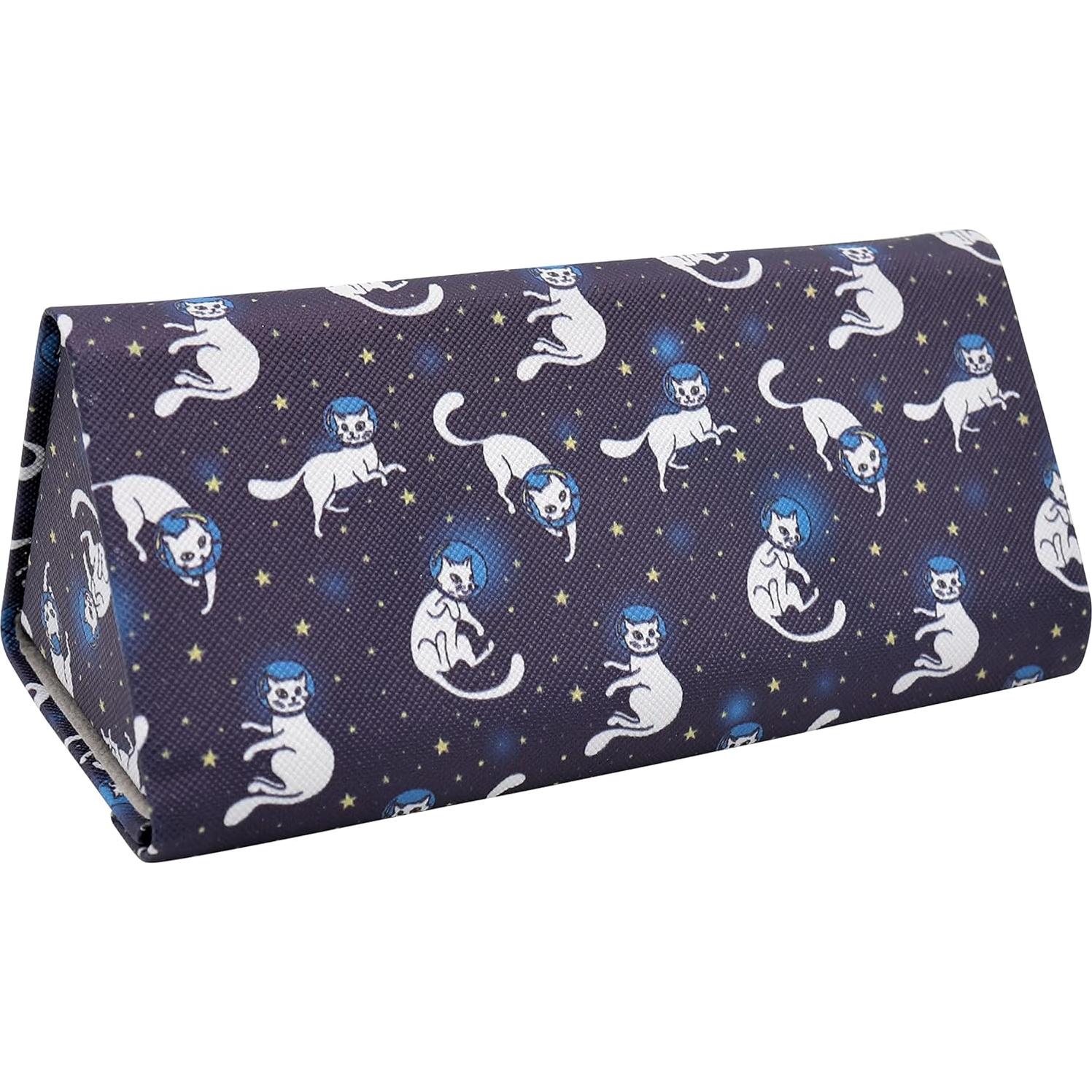 Estuche de Gafas Real Sic Gato Espacial - Duro y Plegable