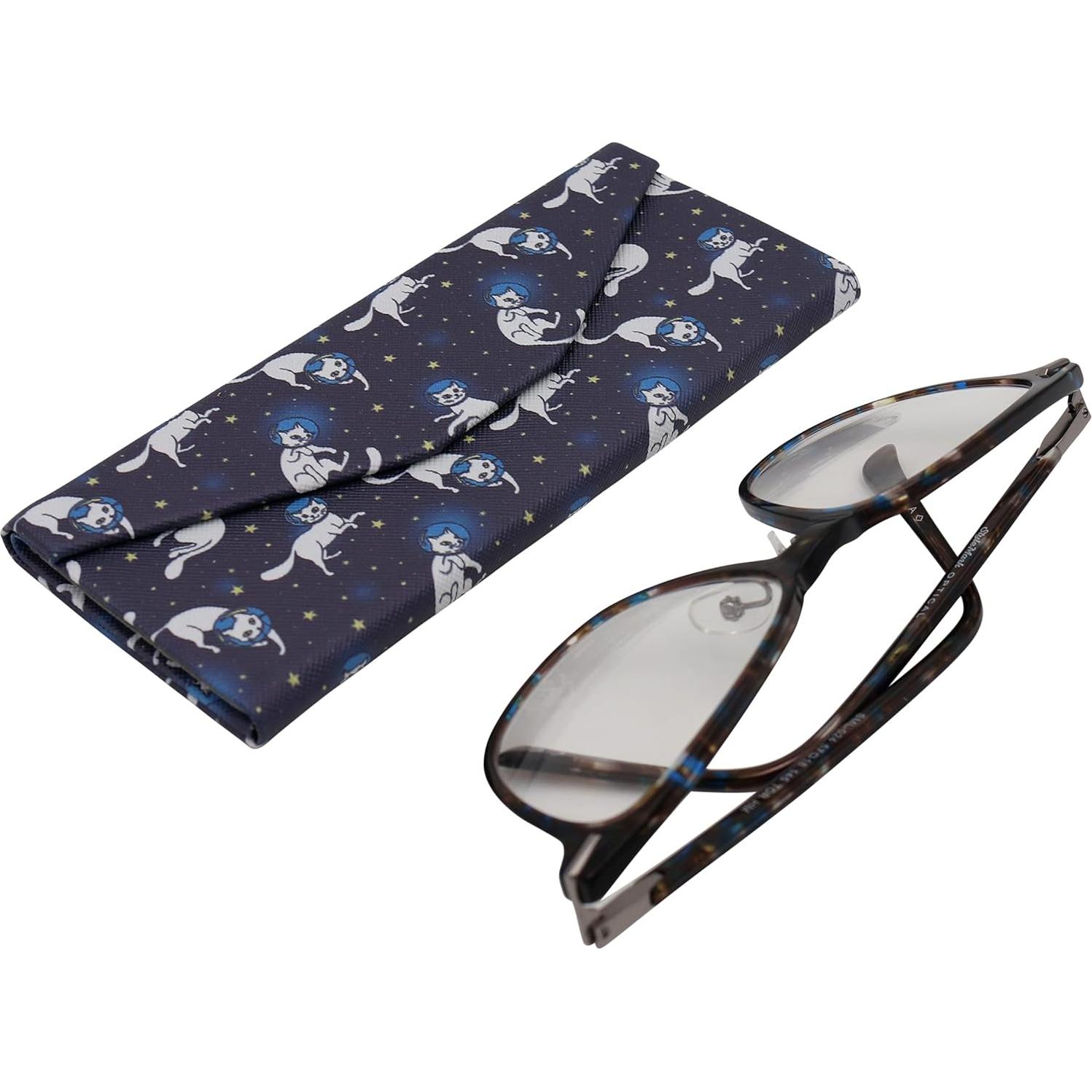 Estuche de Gafas Real Sic Gato Espacial - Duro y Plegable